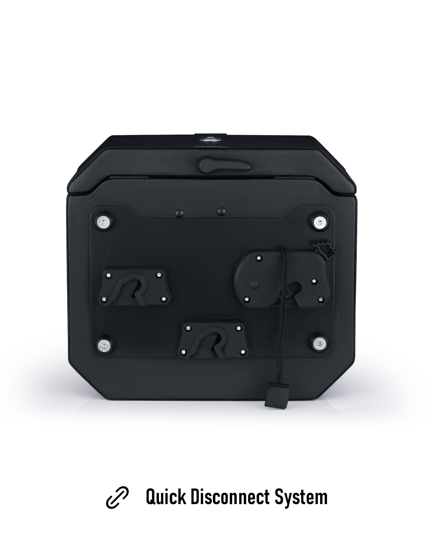 20L - Outlaw Quick-Mount Small Harley Softail Sport Glide Leather Wrapped Hard Saddlebags Quick Disconnect System