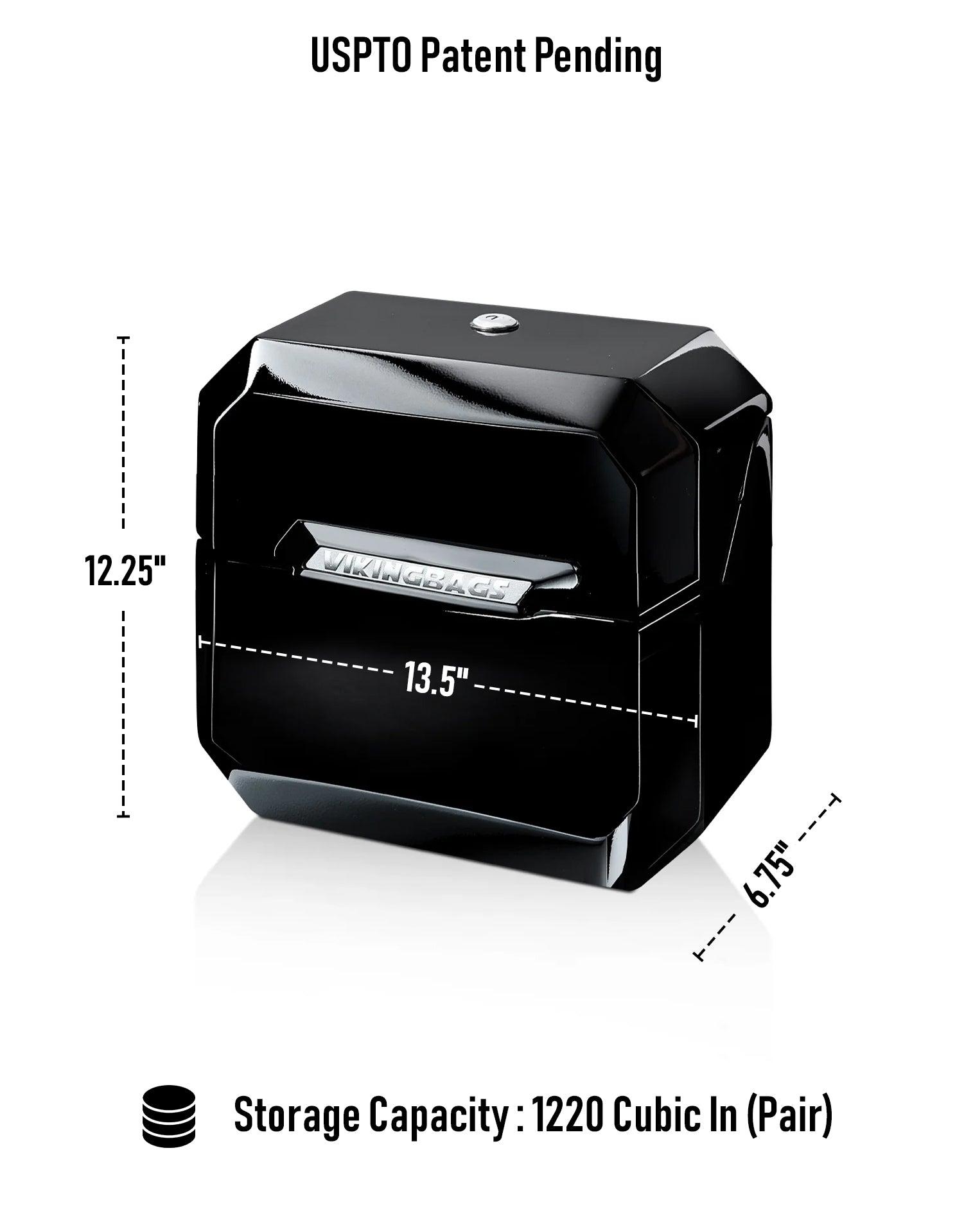 20L - Outlaw Quick-Mount Small Honda 750 Shadow Phantom Painted Hard Saddlebags Storage Capacity