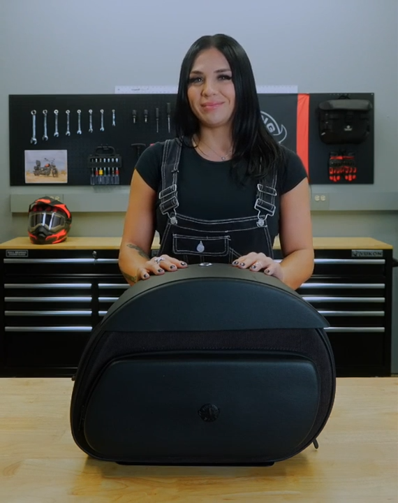 30L - Stealth Quick Mount Saddlebags for Harley Davidson Softail Sport Glide FLSB Video