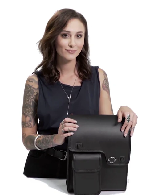 5L - Fatman Motorcycle Solo Bag For Harley Softail Video