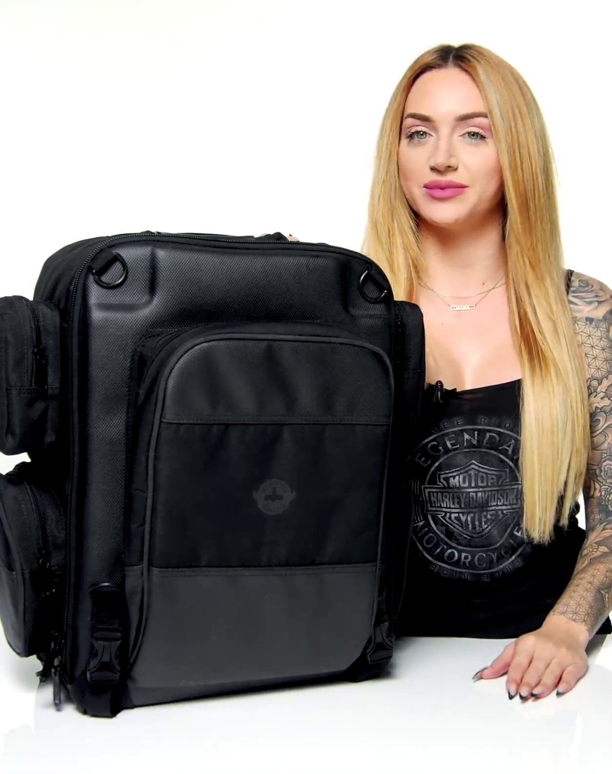 30L - Voyage Large Motorcycle Tail Bag for Harley Davidson Video