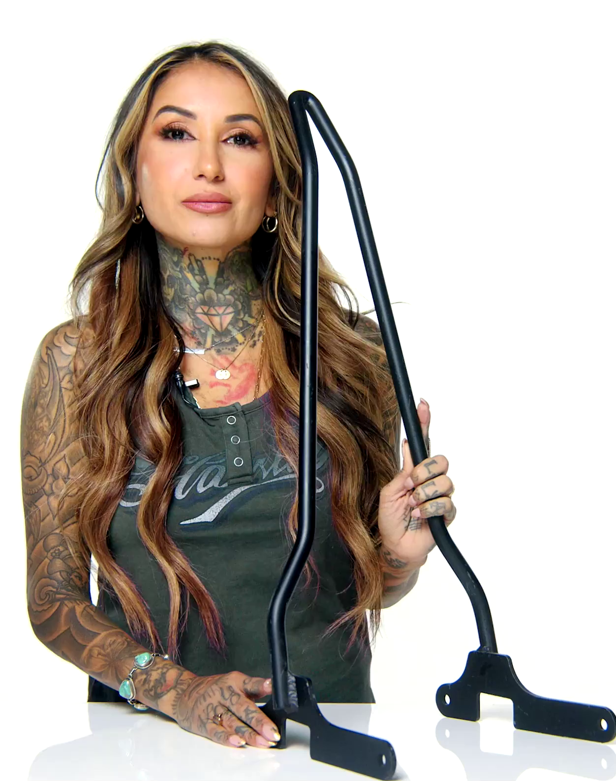 Iron Born Blade 25" Sissy Bar for Harley Sportster SuperLow Matte Black Video