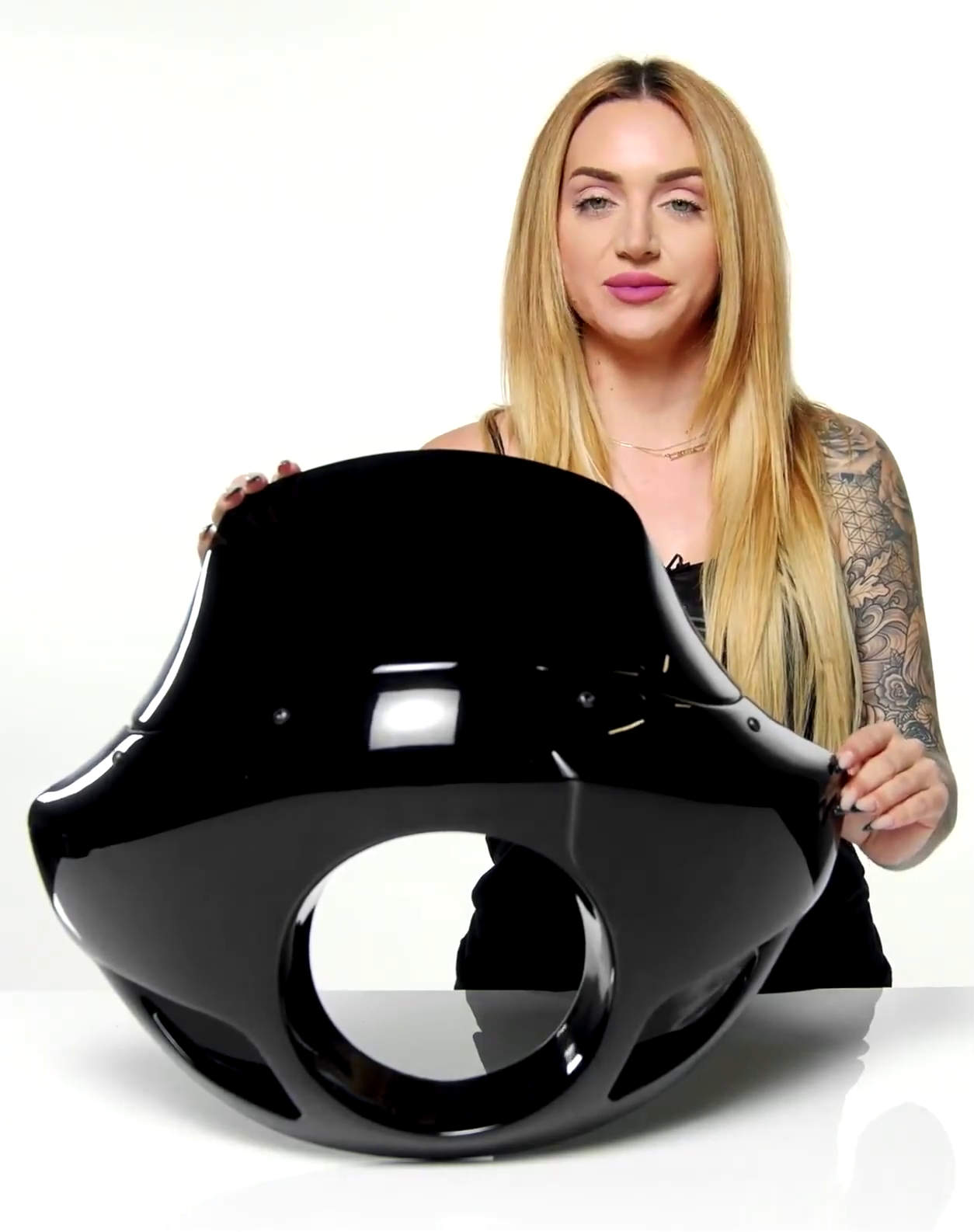 Viking Derby Motorcycle Fairing For Harley Dyna Low Rider FXDL Gloss Black Video