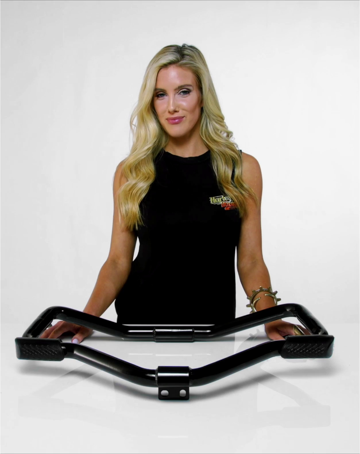 Viking Iron Born Motorcycle Crash Bar/Engine Guard for Harley Sportster 1200 Nightster XL1200N Gloss Black Video