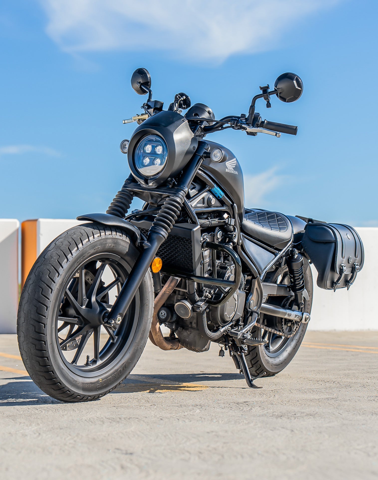 Viking Rampage Honda Rebel 300/ABS CMX300 Crash Bar/ Engine Guard Gloss Black Lifestyle