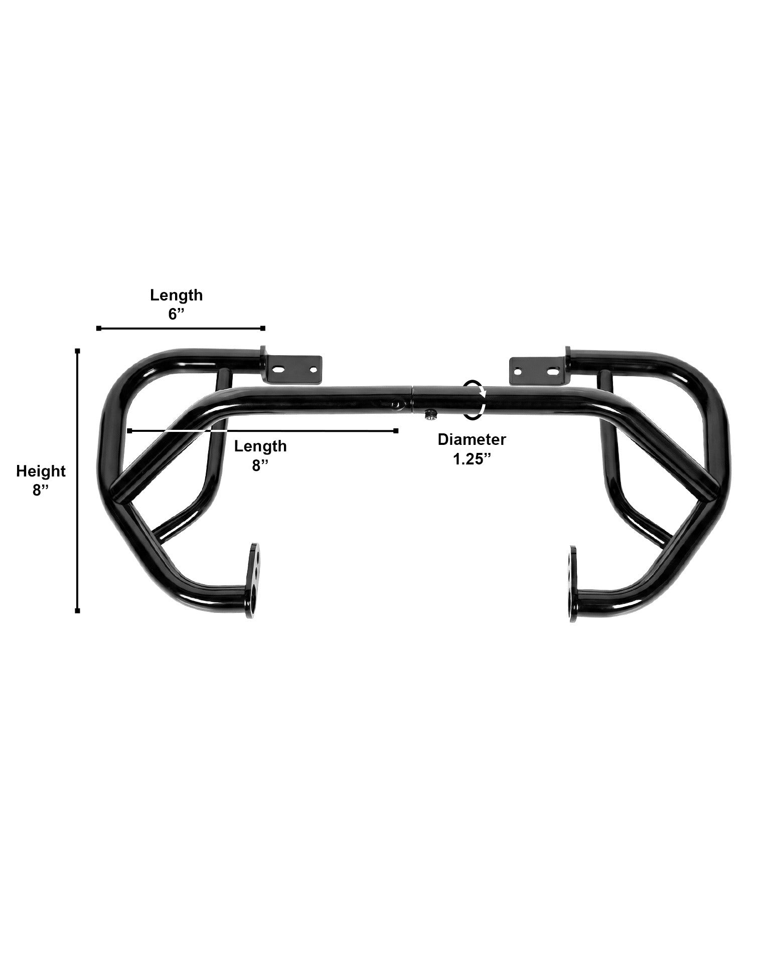Viking Rampage Honda Rebel 500/ABS CMX500 Crash Bar/ Engine Guard Gloss Black Product Dimension