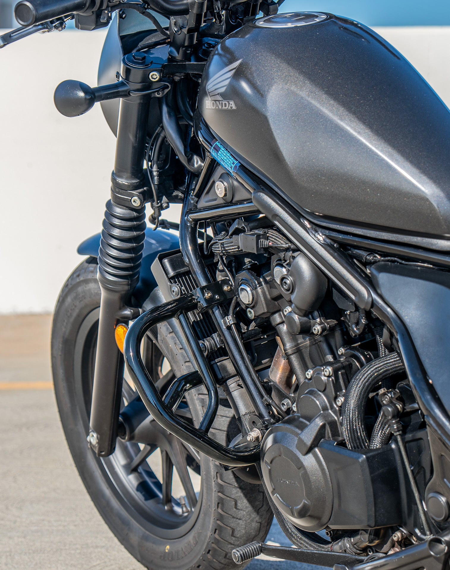 Viking Rampage Honda Rebel 500/ABS CMX500 Crash Bar/ Engine Guard Gloss Black Lifestyle