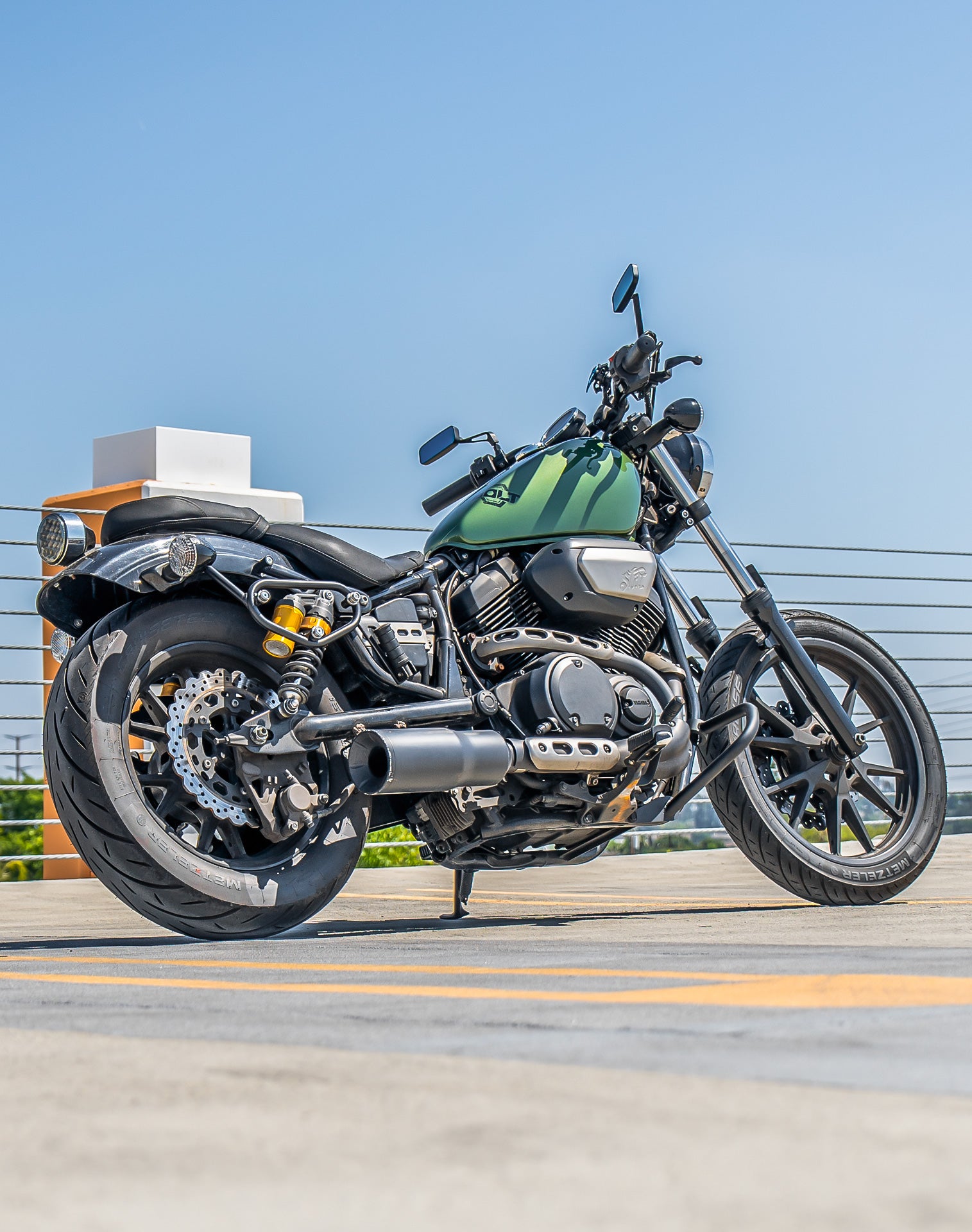 Viking Valguard Yamaha Bolt Crash Bar/Engine Guard Matte Black Lifestyle