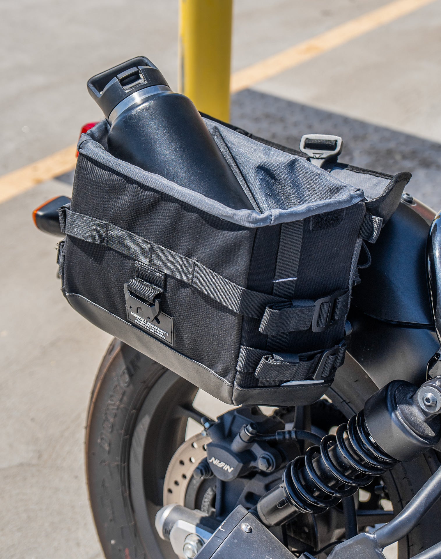 10L - Incognito Quick Mount Small Honda Rebel 500 Solo Saddlebag (Right Only) Lifestyle 4