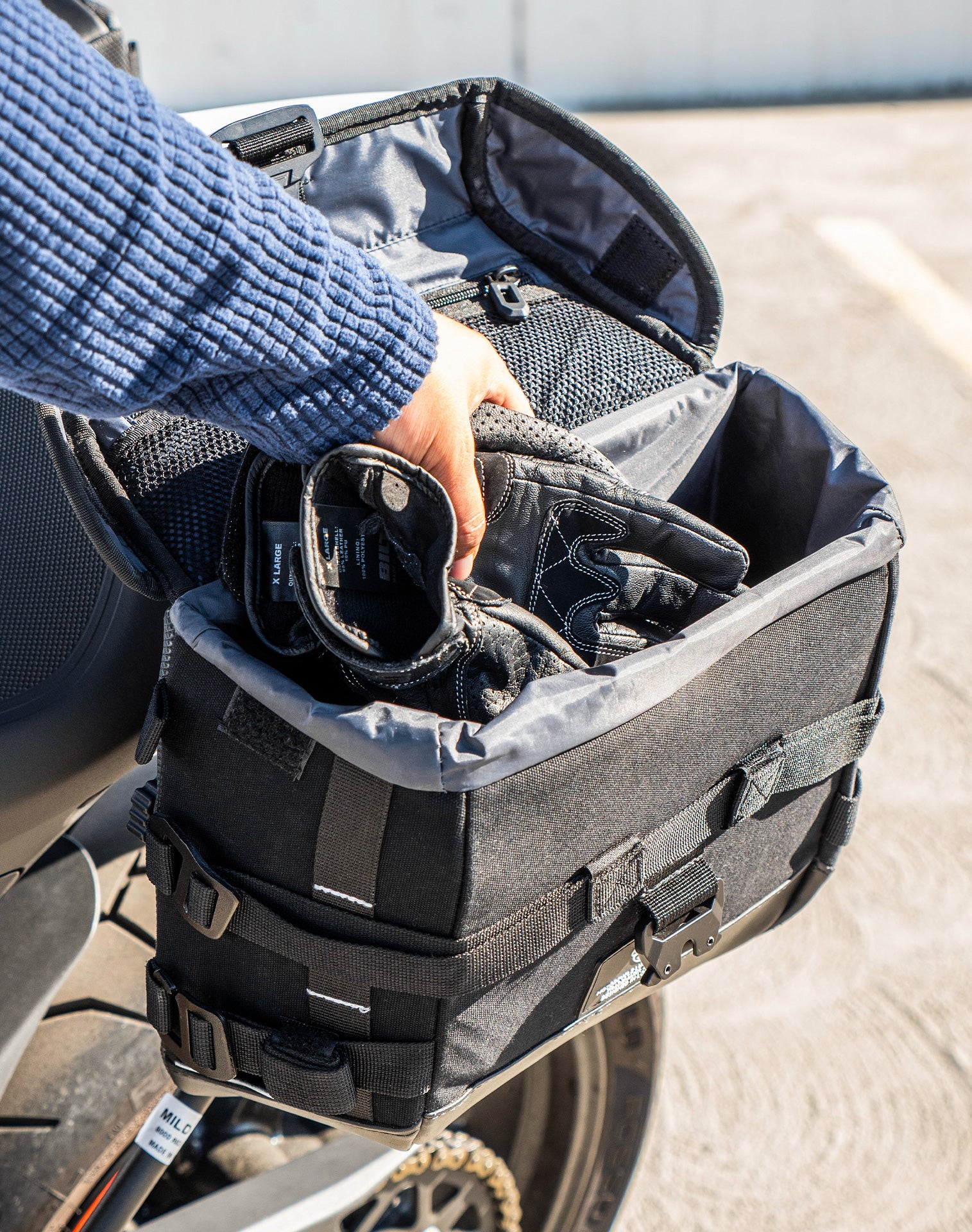 10L - Incognito Quick Mount Small Ducati Monster 797 (2016+) Solo Saddlebag (Left Only) v4