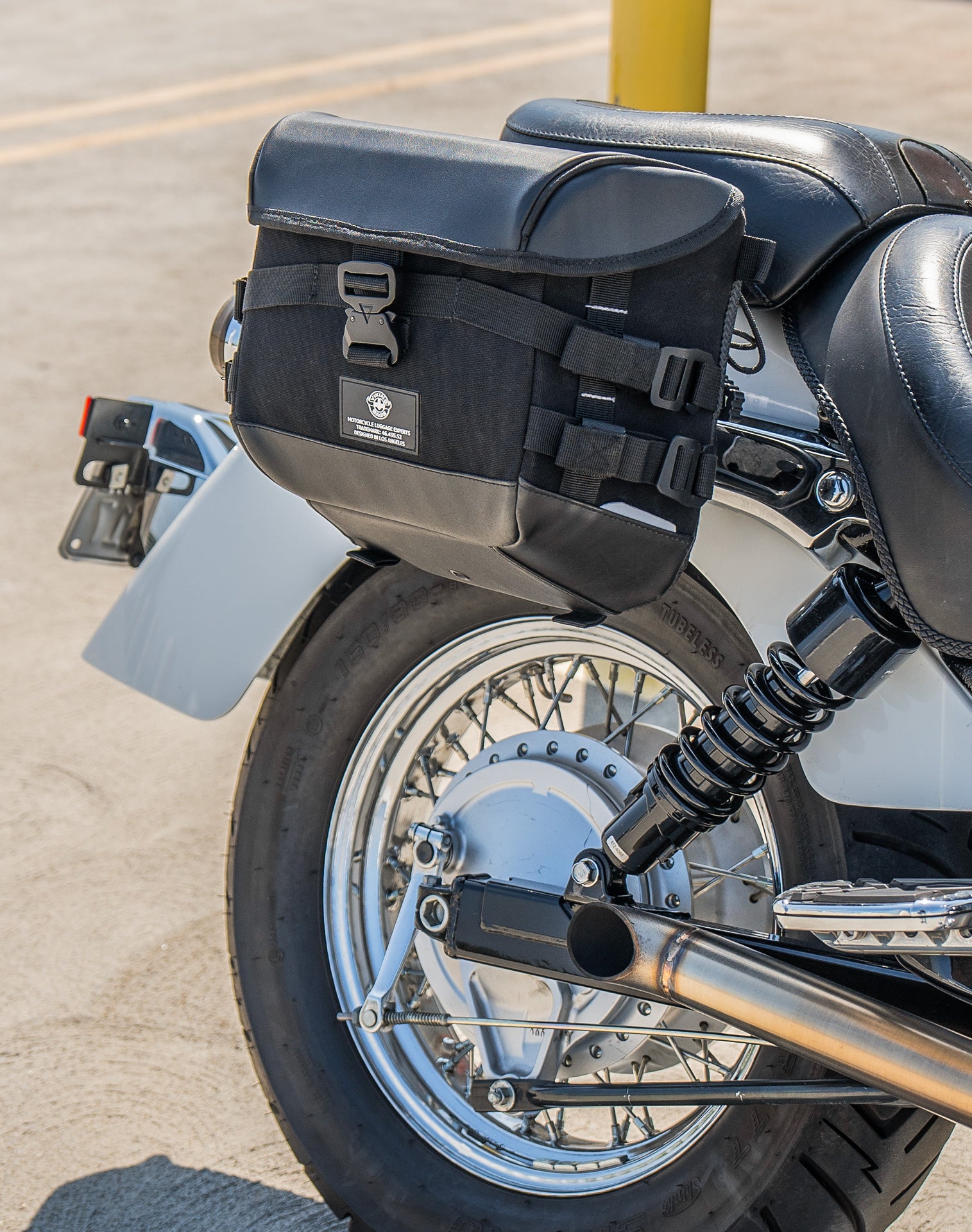 10L - Incognito Quick Mount Small Honda Shadow 750 Aero Solo Saddlebag (Right Only) v3