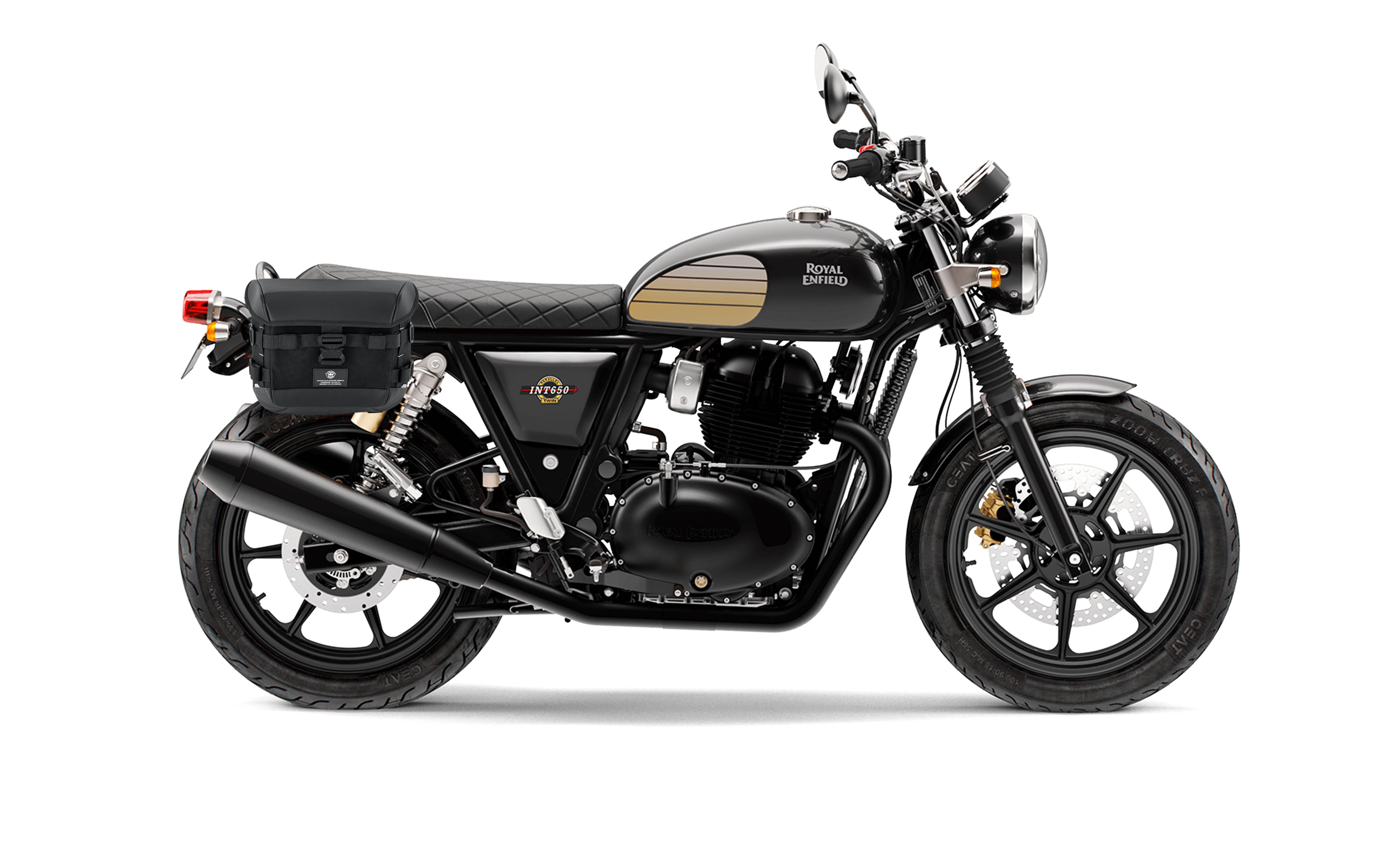 10L - Incognito Quick Mount Small Royal Enfield Interceptor/Continental 650 (2018+) Solo Saddlebag (Right Only) @expand