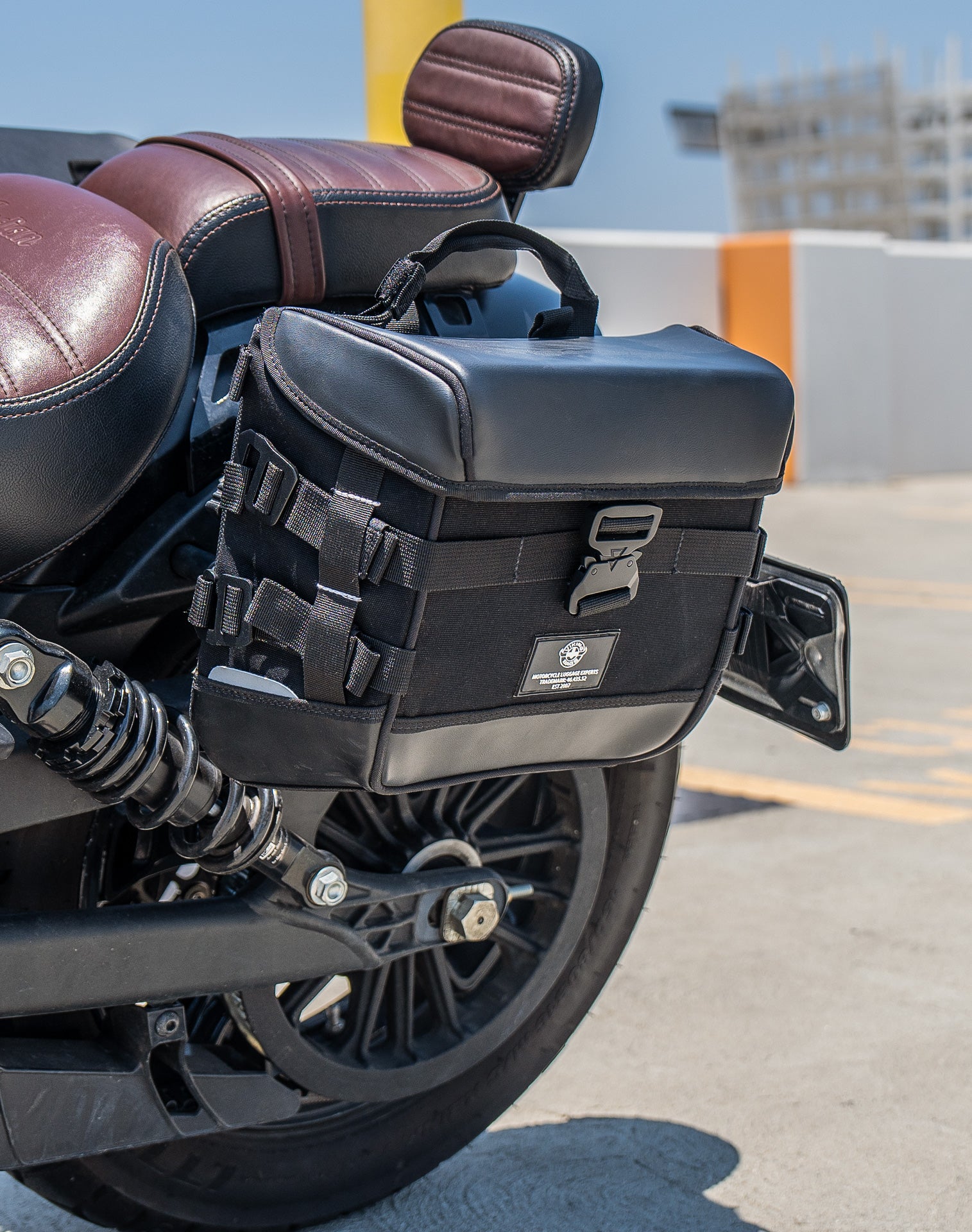 10L - Incognito Quick Mount Small Indian Scout Bobber Solo Saddlebag (Left Only) v3