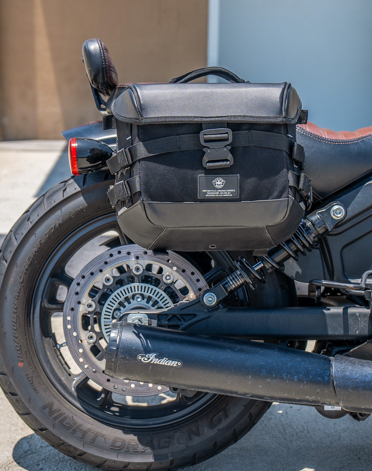 10L - Incognito Quick Mount Small Indian Scout Bobber Sixty Solo Saddlebag (Right Only) v2