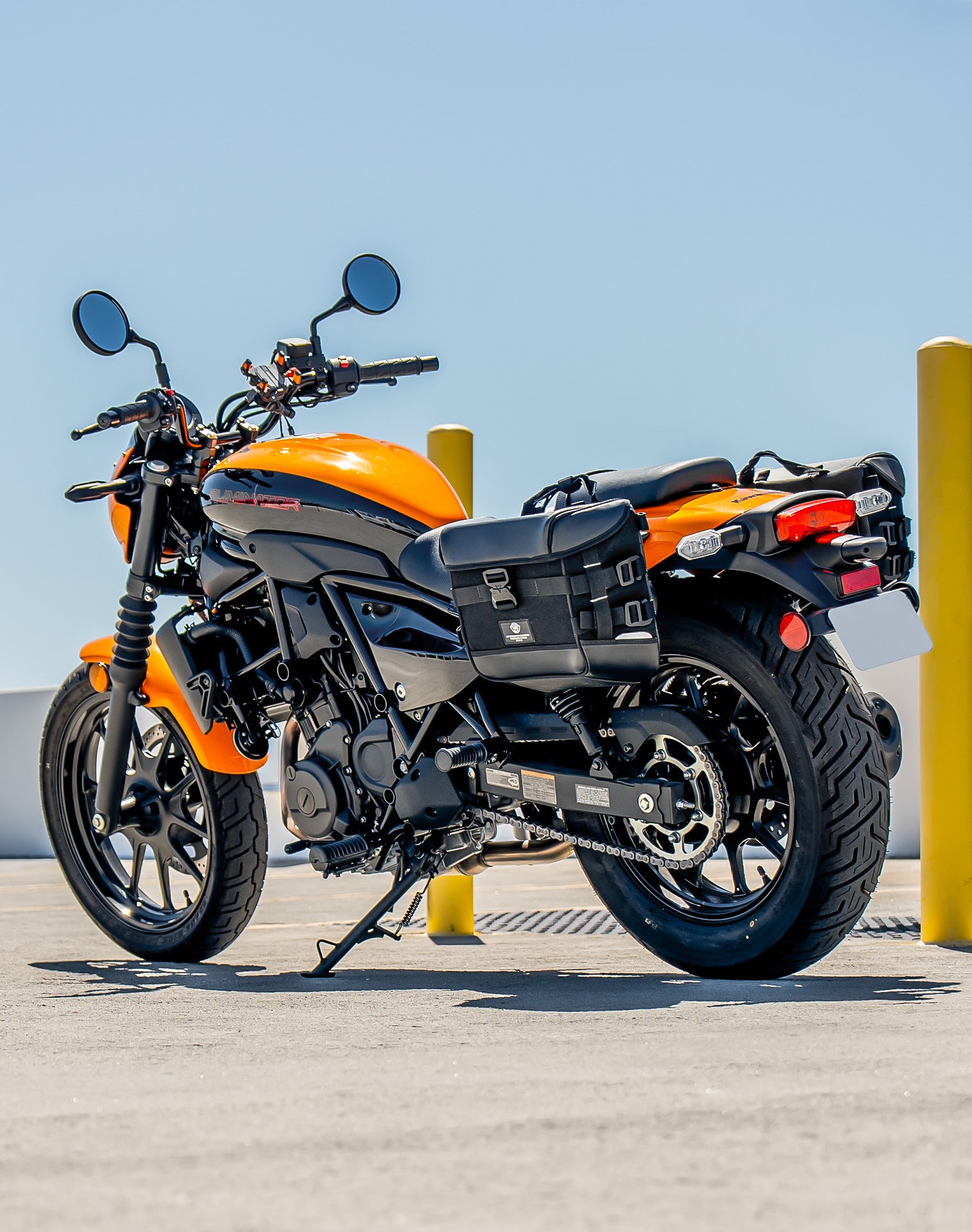 10L - Incognito Quick Mount Small Kawasaki Eliminator 450 Solo Saddlebag (Left Only) v1