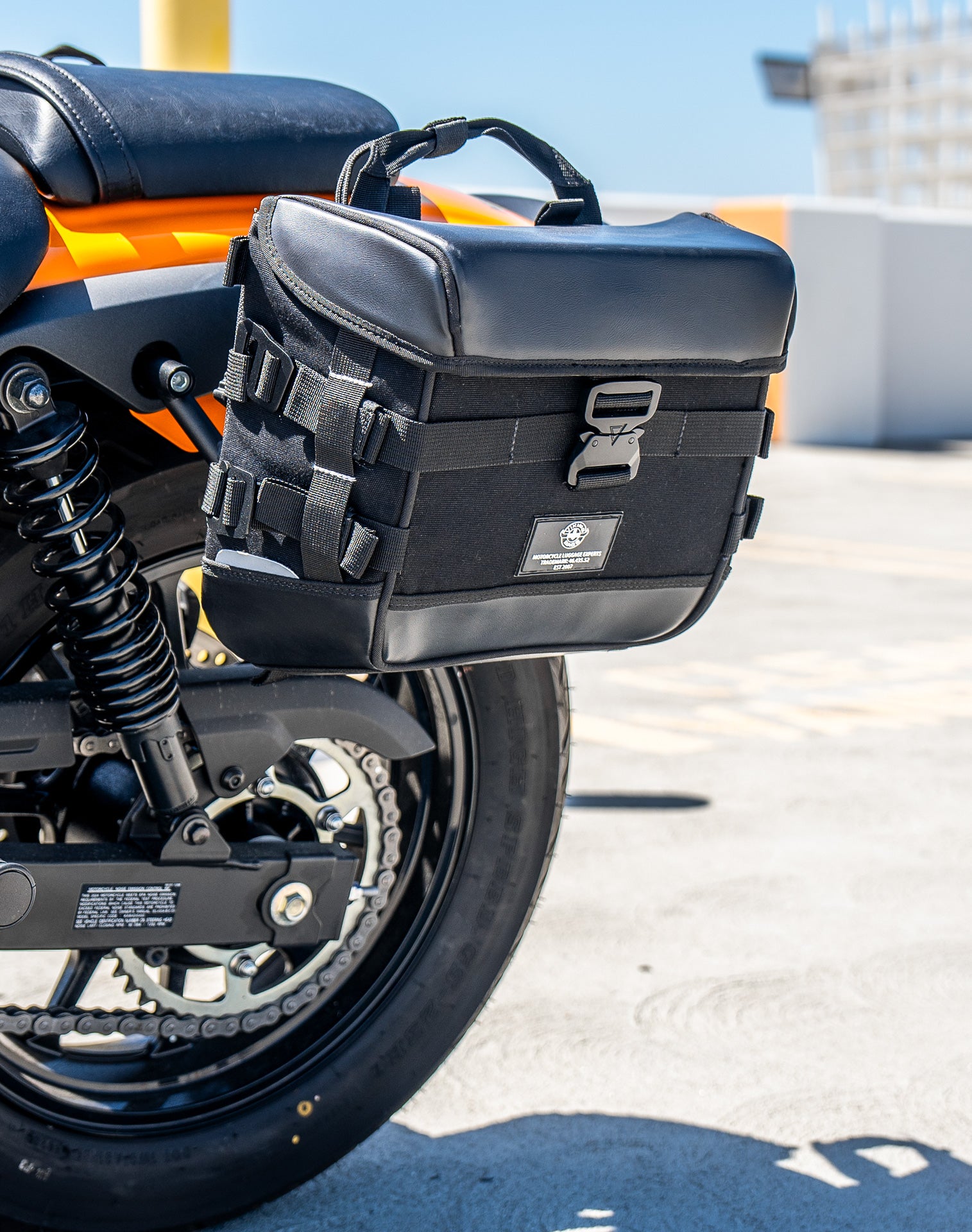 10L - Incognito Quick Mount Small Kawasaki Eliminator 450 Solo Saddlebag (Left Only) v3