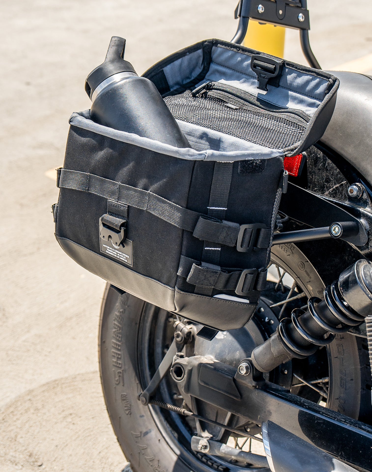 10L - Incognito Quick Mount Small Solo Honda 750 Shadow Phantom Motorcycle Saddlebag (Right Only) v4