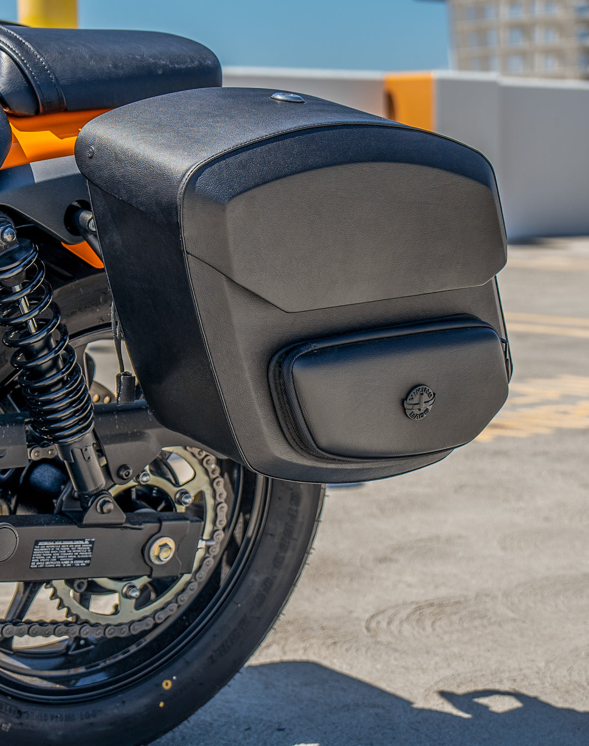 12L - Stormclad Quick Mount Medium Kawasaki Eliminator 450 Hard Solo Saddlebag (Left Only)