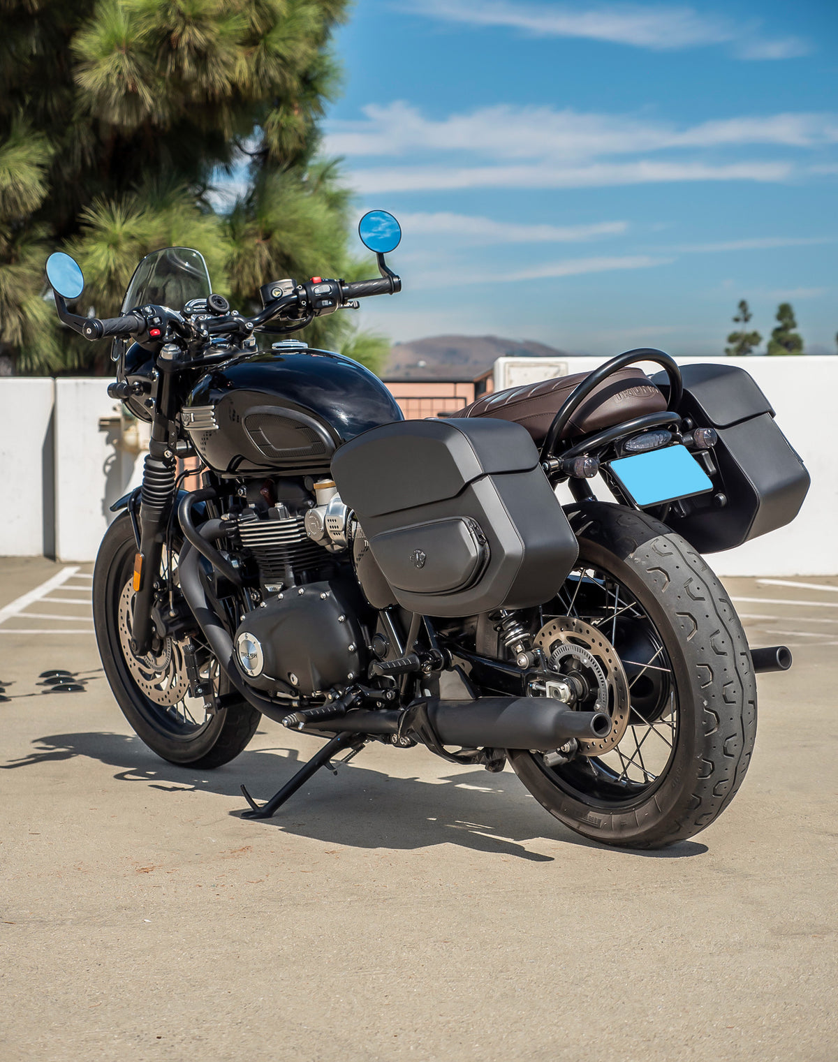 12L - Stormclad Quick Mount Medium Triumph Bonneville T100 Hard Solo Saddlebag (Left Only)