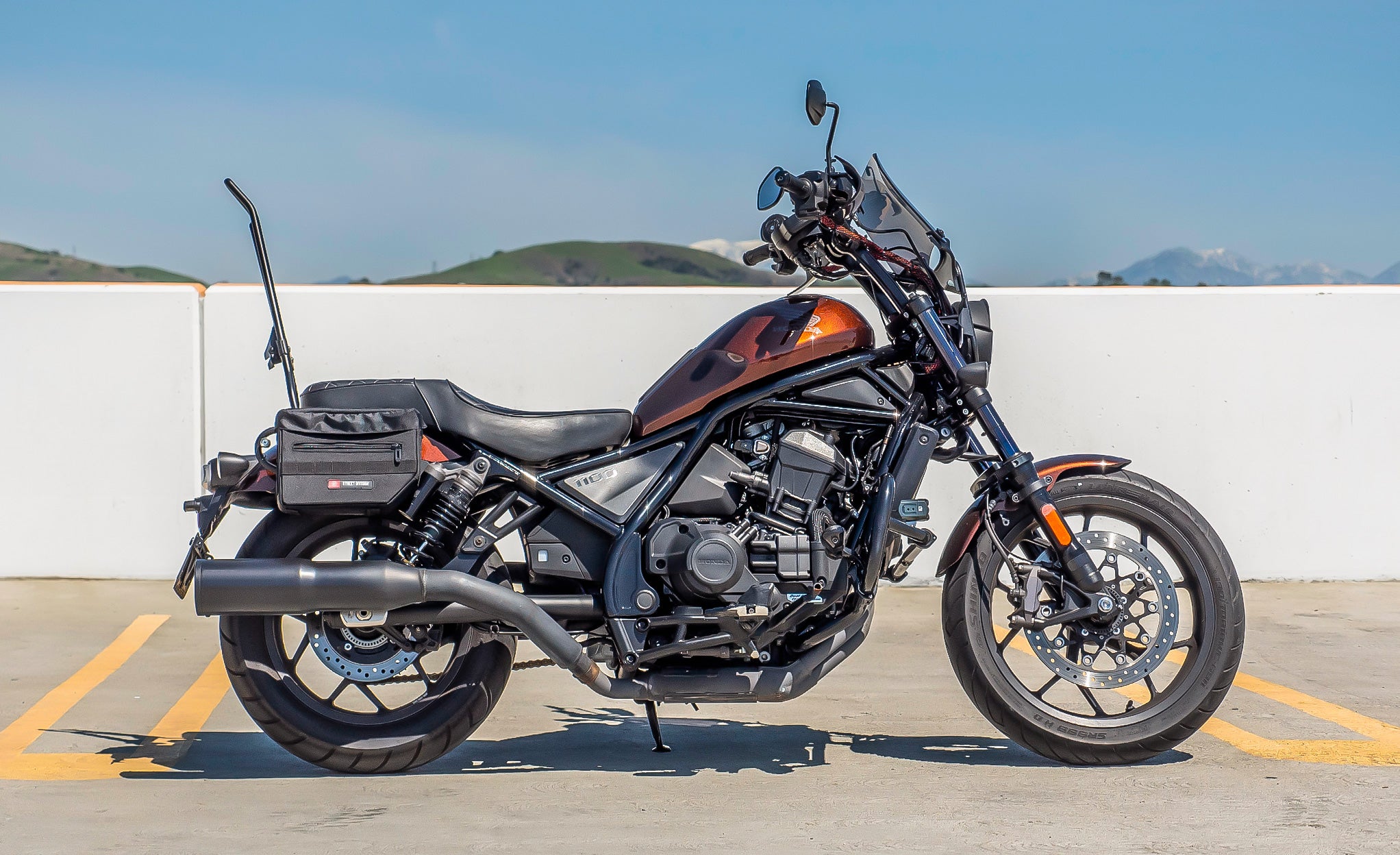 8L - Patriot Small Honda Rebel 1100 Motorcycle Throw Over Saddlebags @expand