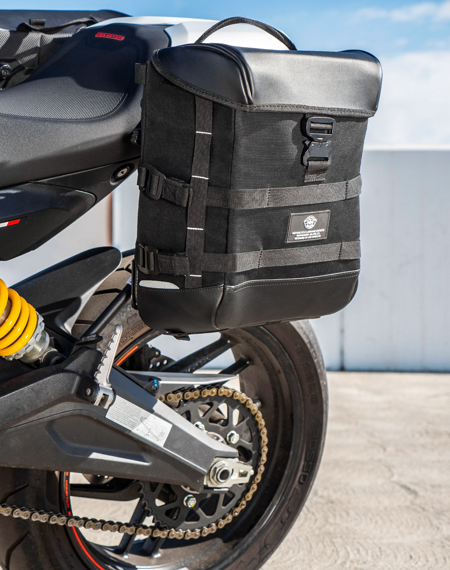 15L - Incognito Quick Mount Medium Ducati Monster 797 (2016+) Solo Saddlebag (Left Only) v2