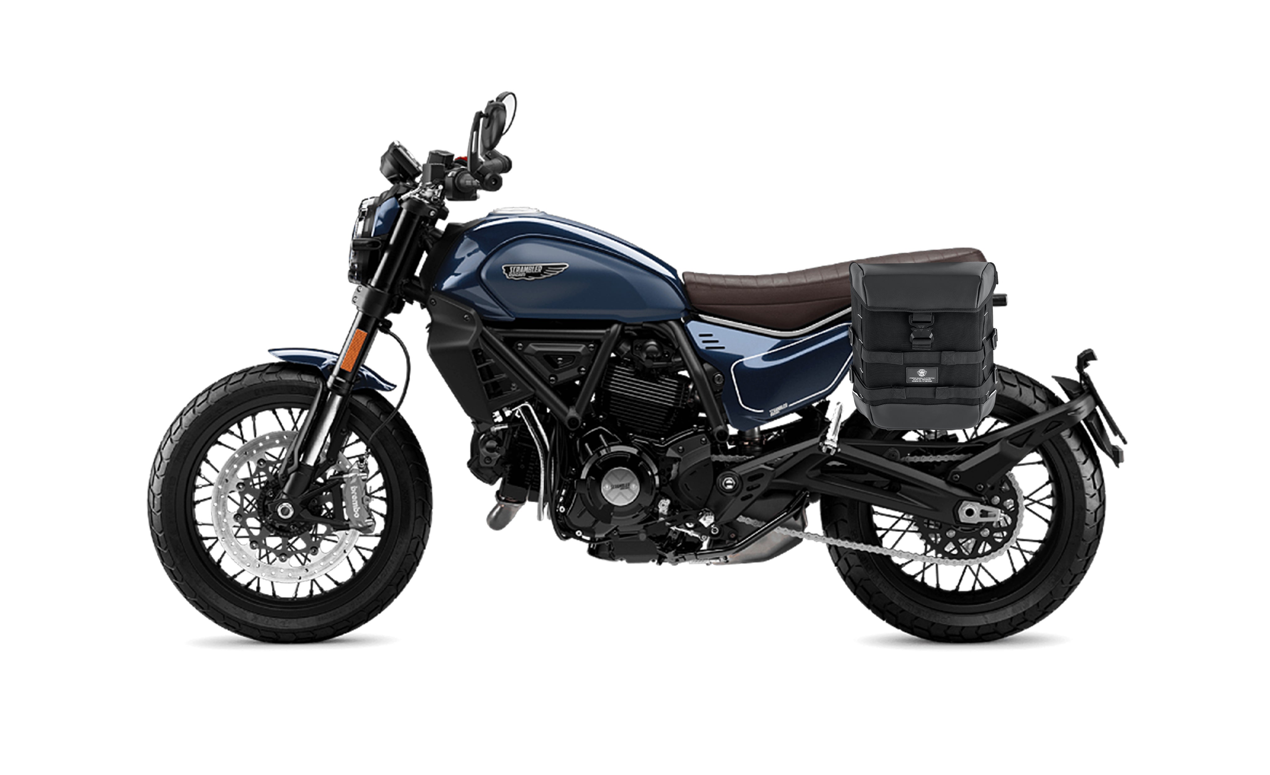 15L - Incognito Quick Mount Medium Ducati Scrambler (2023+) Solo Saddlebag (Left Only) Bag on Bike @expand