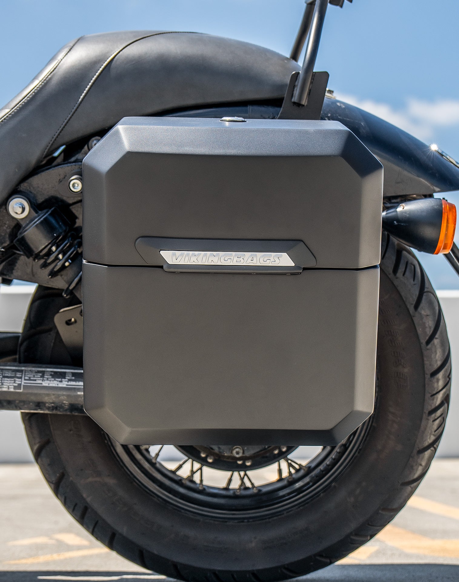 15L - Outlaw Quick Mount Honda 750 Shadow Phantom Matte Hard Solo Saddlebag (Left Only) v2