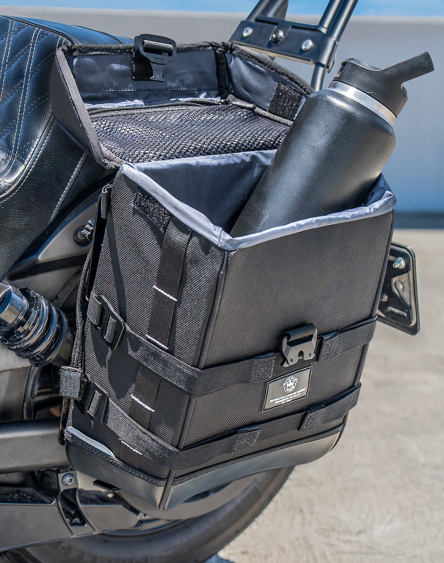 15L - Incognito Quick Mount Medium Indian Scout Bobber Solo Saddlebag (Left Only)