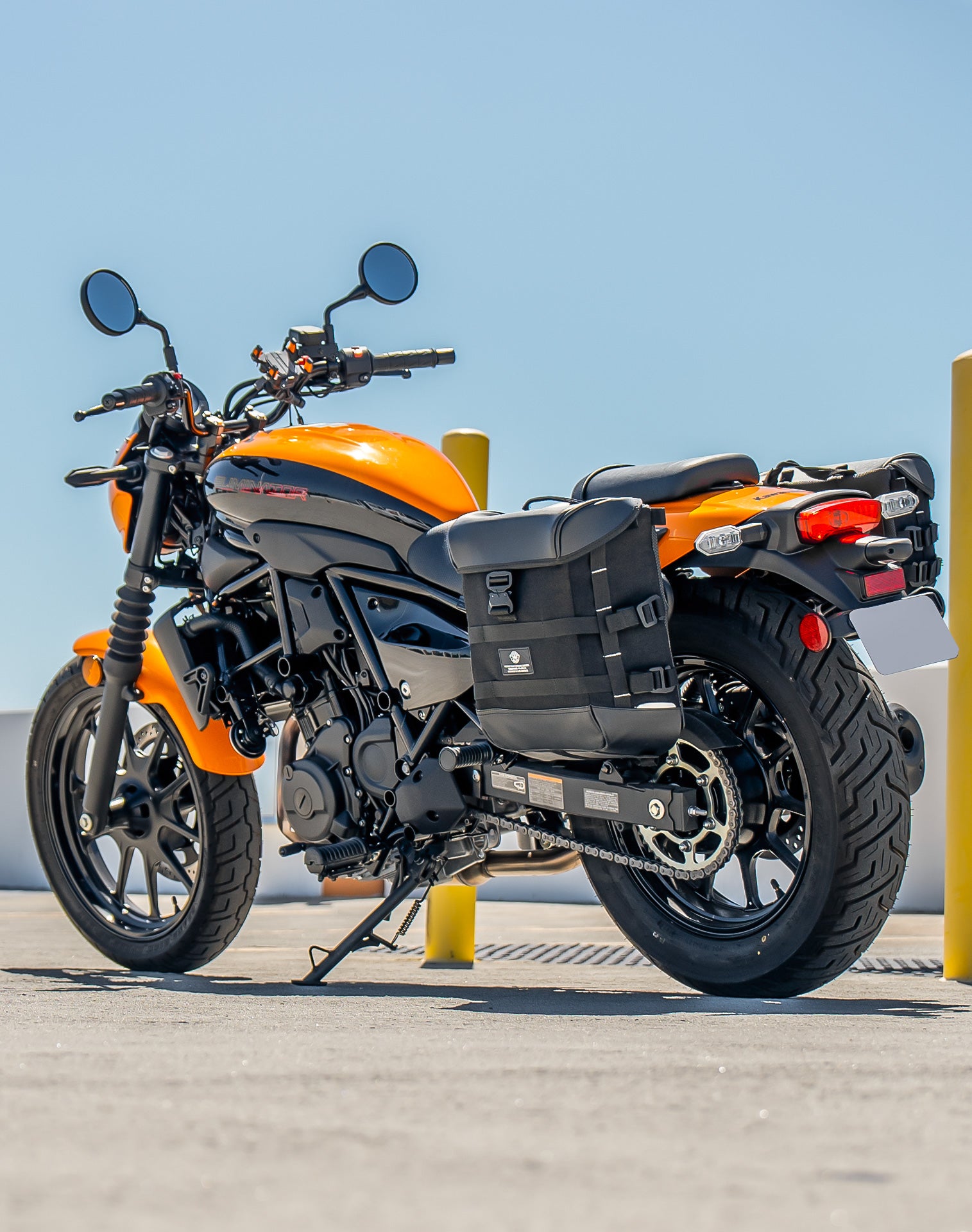 15L - Incognito Quick Mount Medium Kawasaki Eliminator 450 Solo Saddlebag (Left Only) v1