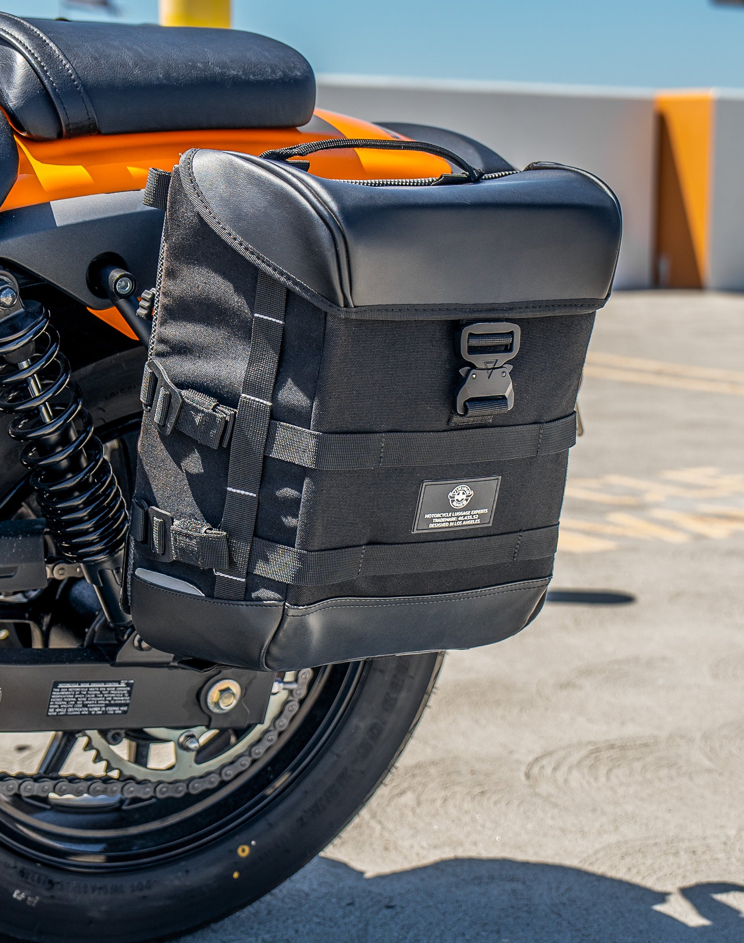 15L - Incognito Quick Mount Medium Kawasaki Eliminator 450 Solo Saddlebag (Left Only) v3