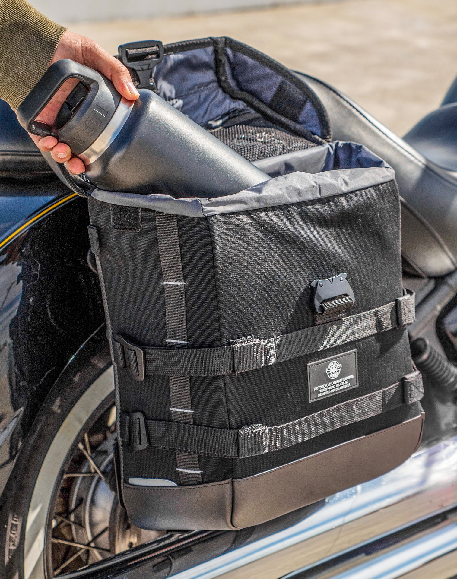 15L - Incognito Quick-Mount Medium Kawasaki Vulcan 900 Classic VN900 Solo Saddlebag (Right Only) v4