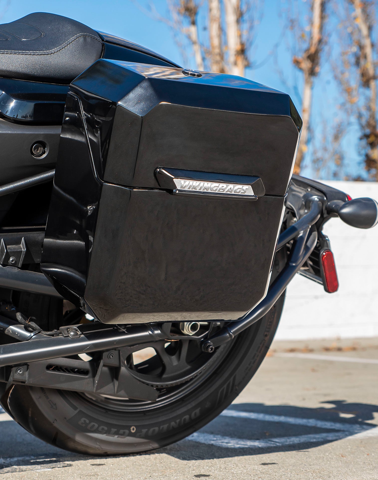 15L - Outlaw Quick Mount Medium Harley Sportster S (RH1250S) Painted Hard Solo Saddlebag (Left Only) v2