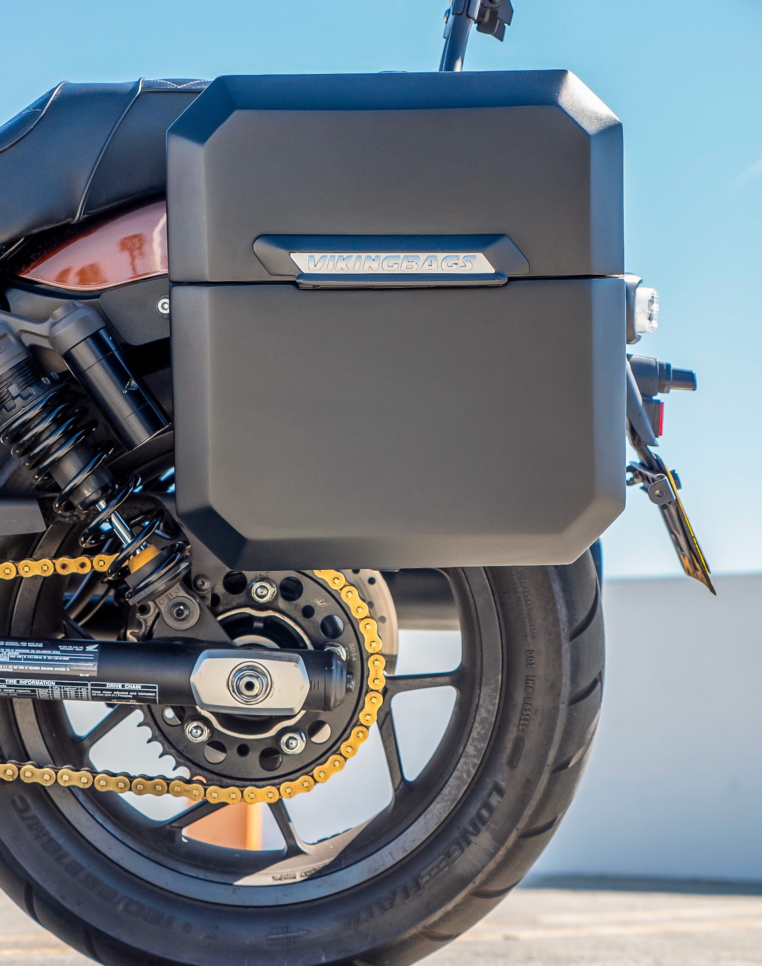 15L - Outlaw Quick Mount Honda Rebel 1100 Matte Hard Solo Saddlebag (Left Only) v2