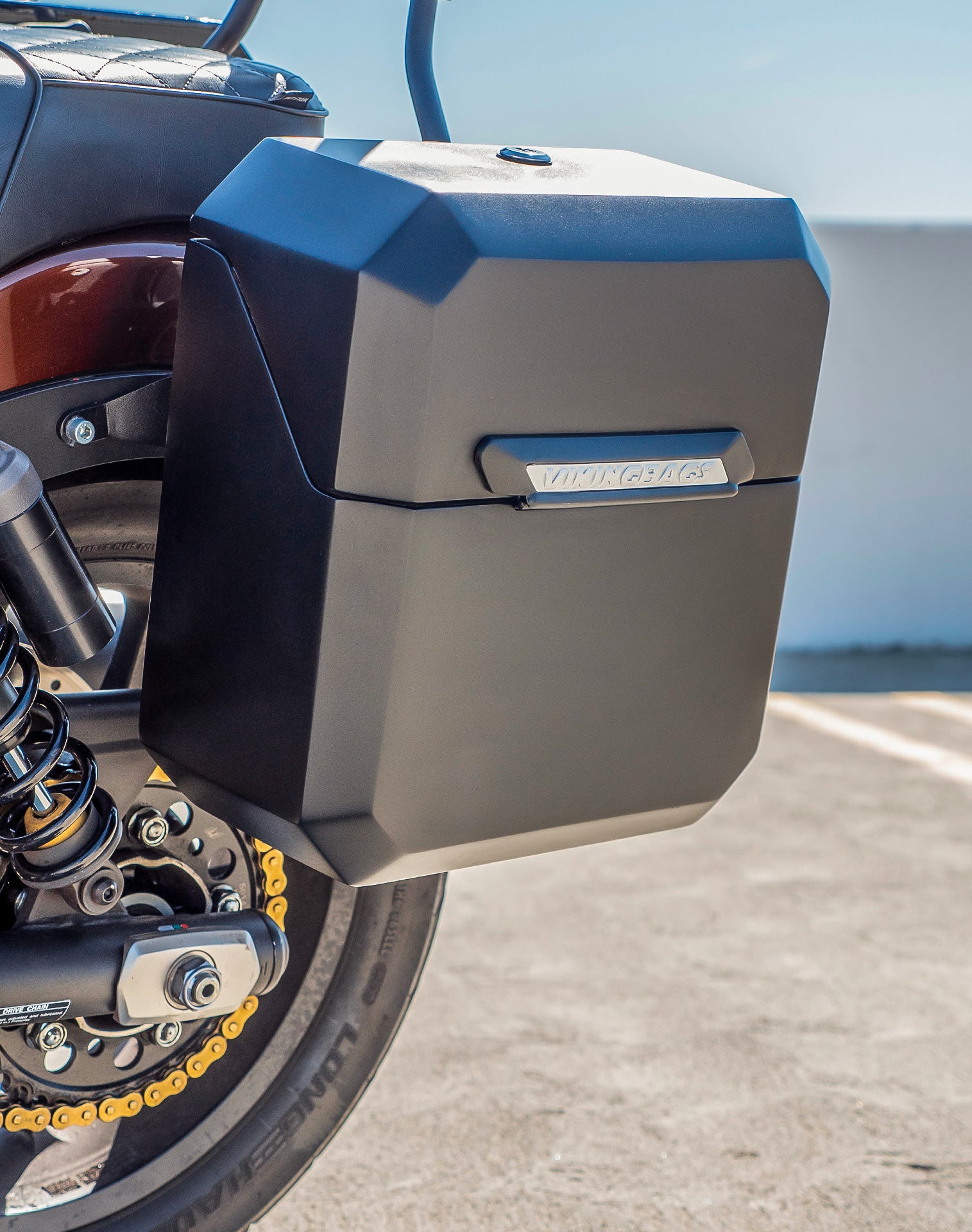 15L - Outlaw Quick Mount Honda Rebel 1100 Matte Hard Solo Saddlebag (Left Only) v3