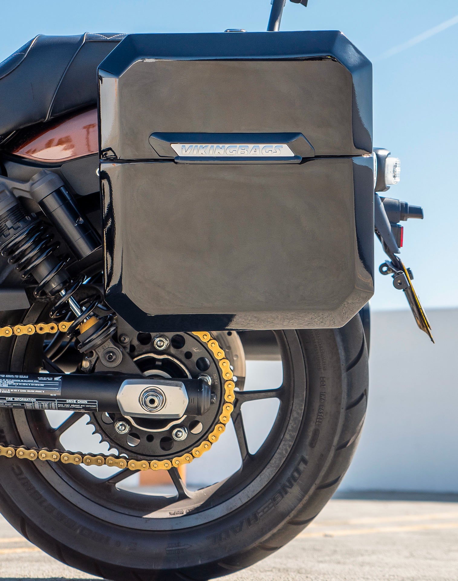 15L - Outlaw Quick Mount Medium Honda Rebel 1100 Painted Hard Solo Saddlebag (Left Only) v2