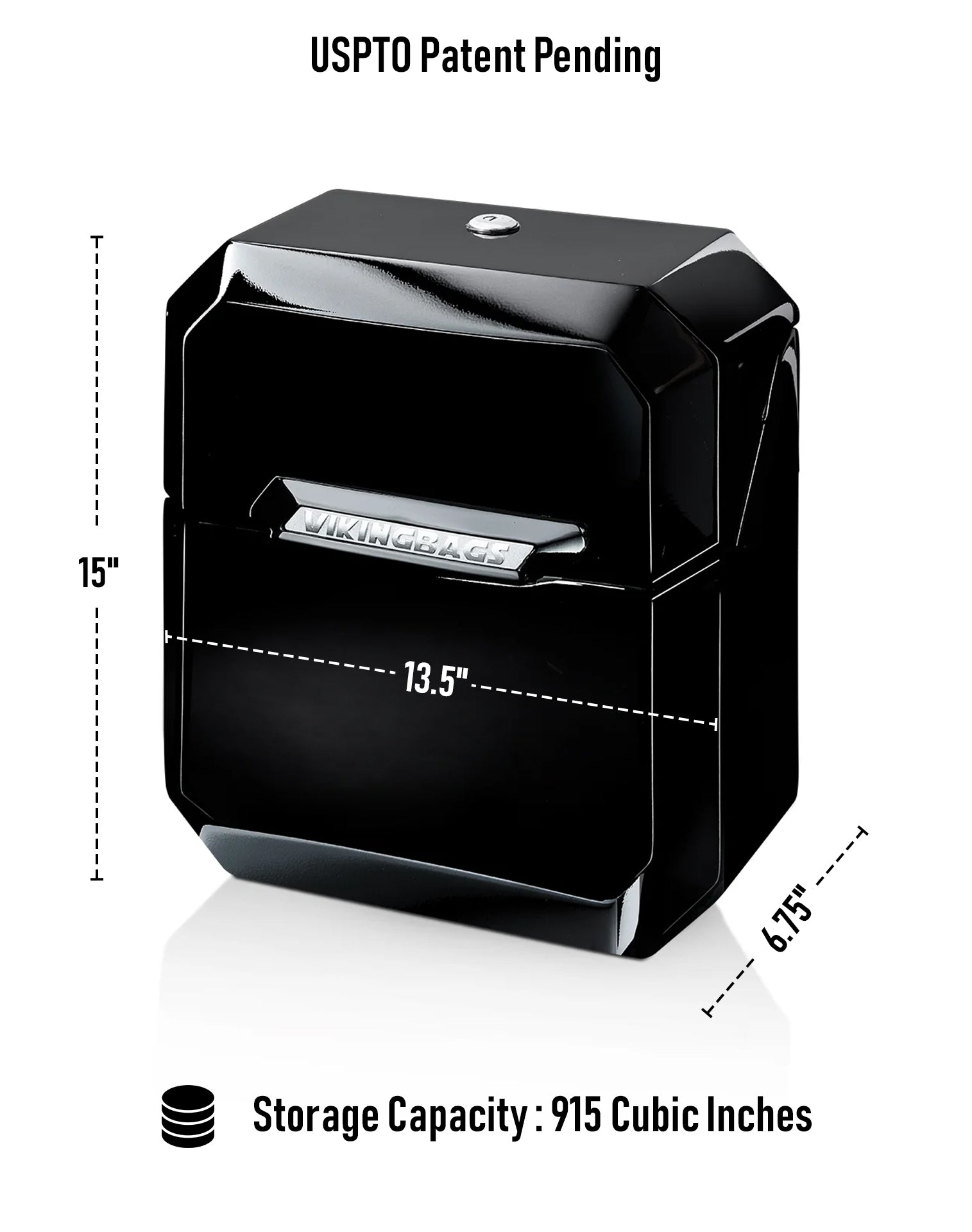 15L - Outlaw Quick Mount Medium Royal Enfield Super Meteor 650 Painted Hard Solo Saddlebag (Right Only) Storage Capacity