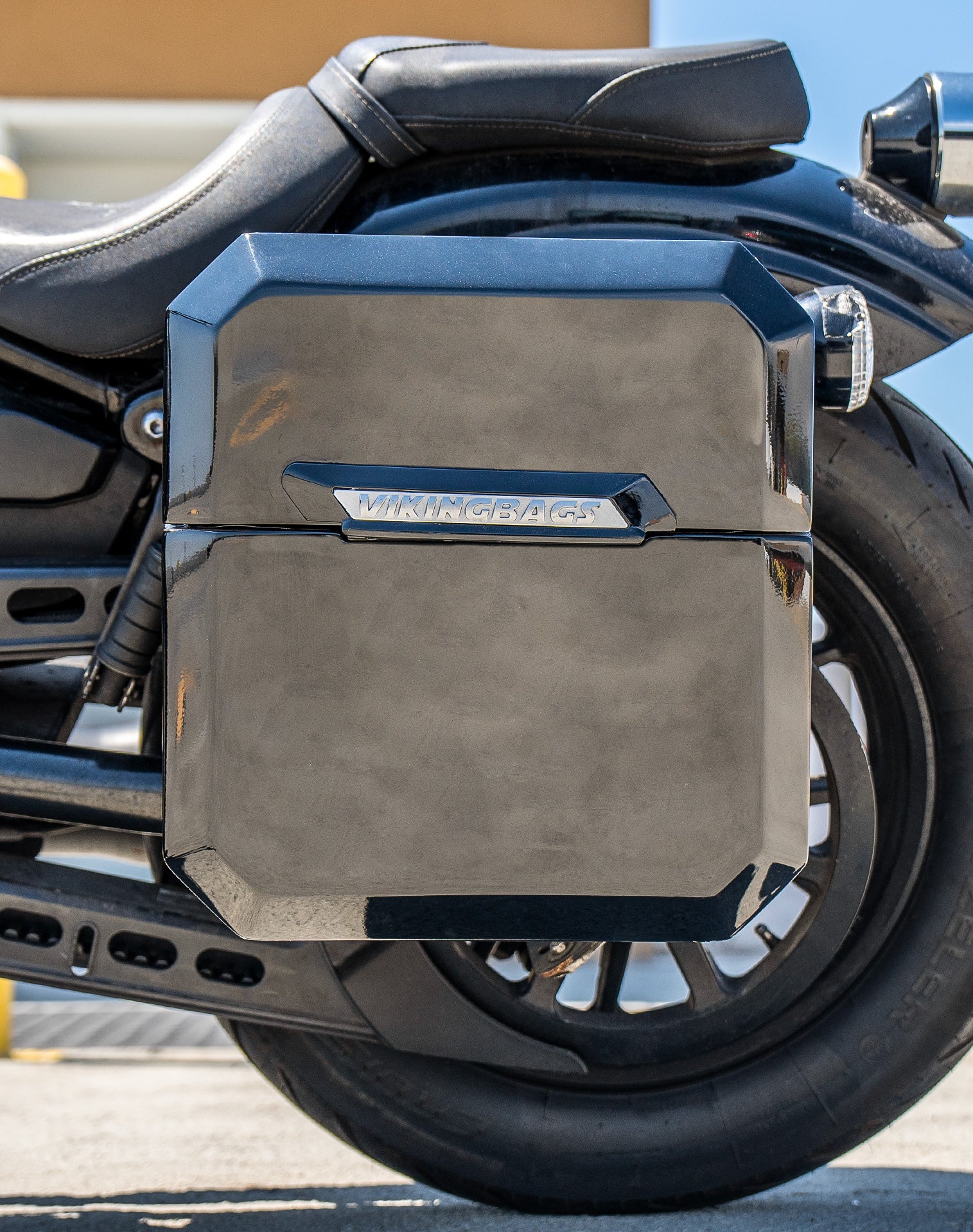15L - Outlaw Quick Mount Medium Yamaha Bolt Specific Painted Hard Solo Saddlebag (Left Only) v2