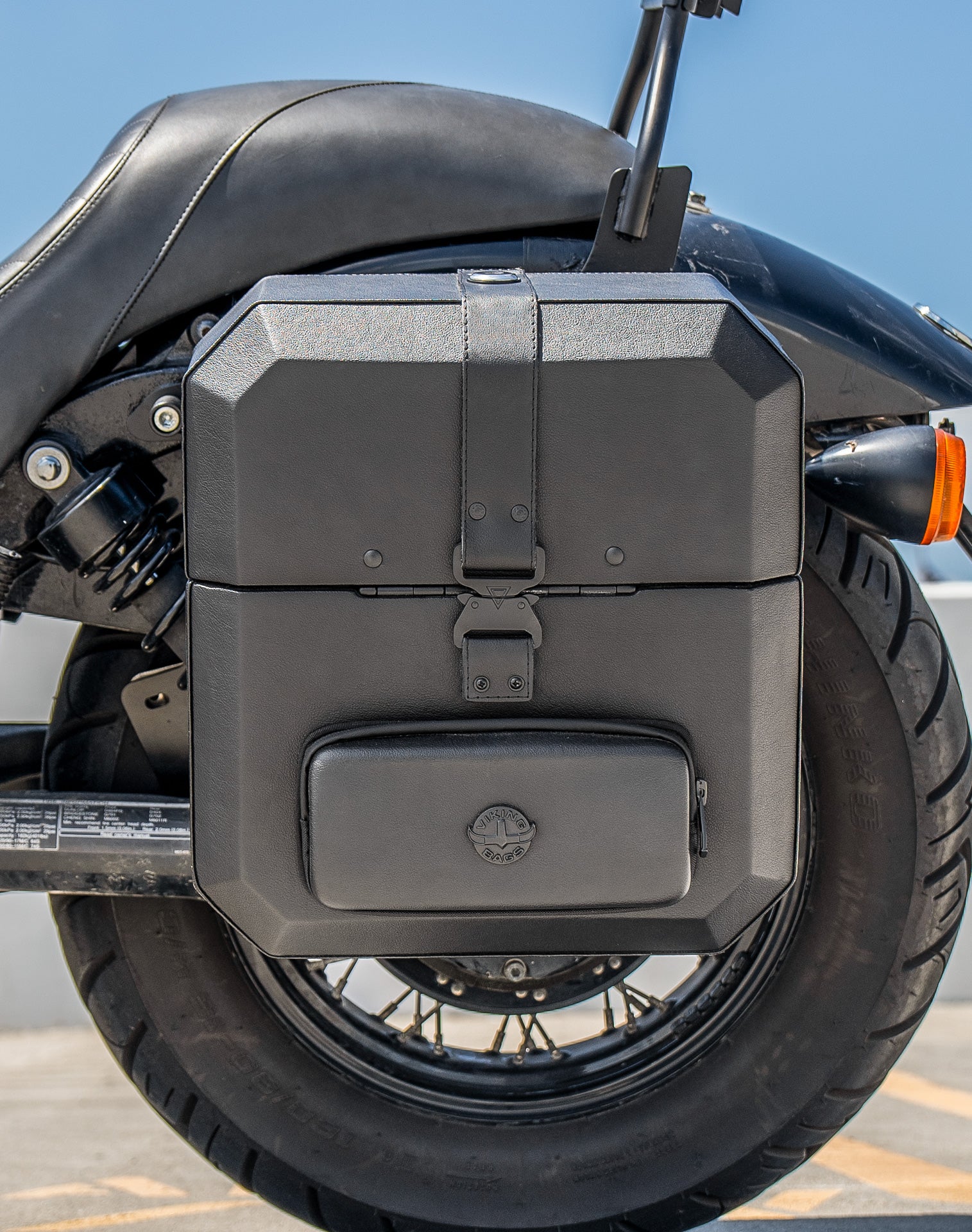 15L - Outlaw Quick Mount Medium Honda 750 Shadow Phantom Hard Solo Saddlebag (Left Only) v2