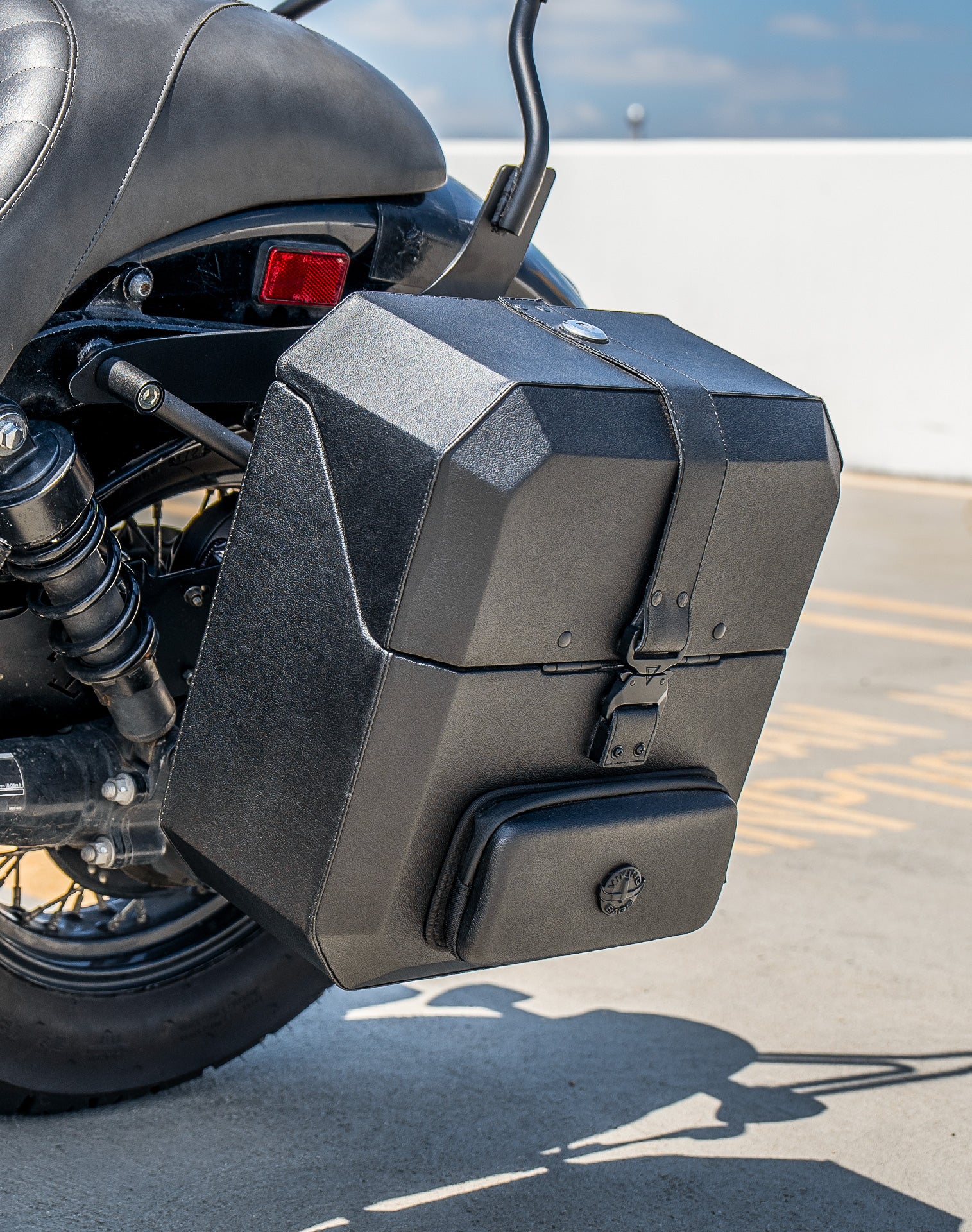 15L - Outlaw Quick Mount Medium Honda 750 Shadow Phantom Hard Solo Saddlebag (Left Only) v3