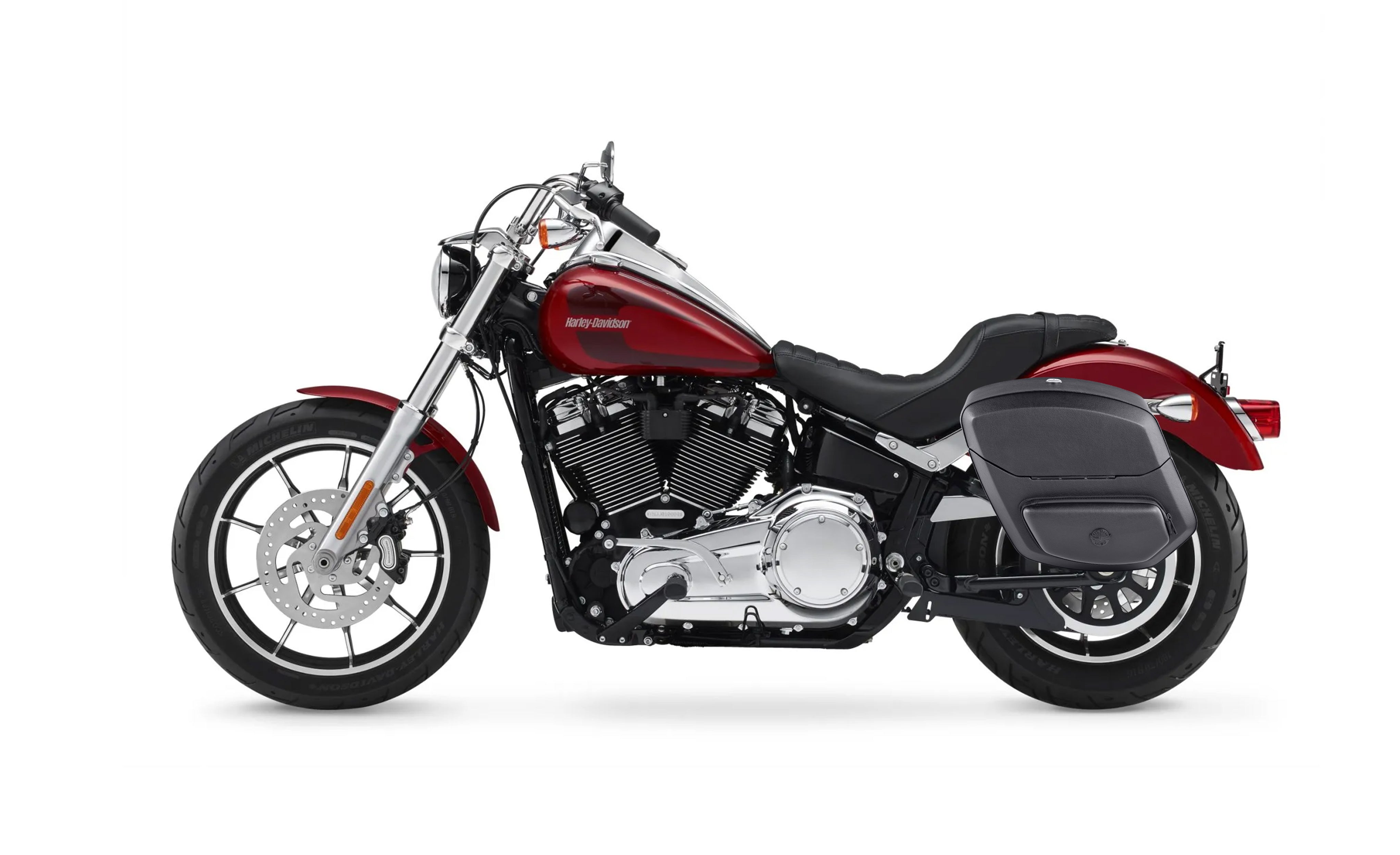 Viking 20L Ironclad Quick Mount Medium Harley Softail Low Rider Fxlr Solo Hard Saddlebag Left Only Bag On Bike @expand