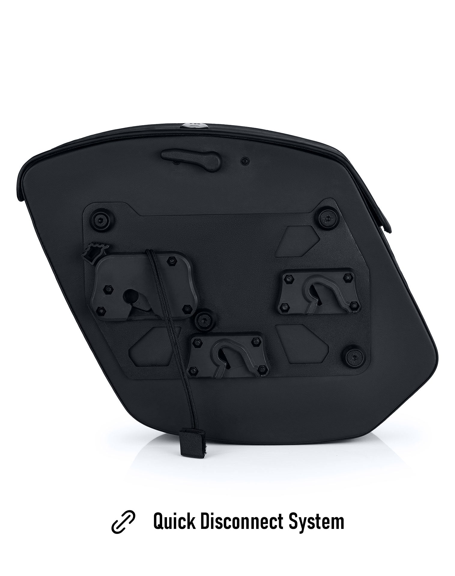 20L - Ironclad Quick Mount Medium Harley Sportster Super Low 1200T Hard Solo Saddlebag (Left Only) Quick Disconnect System