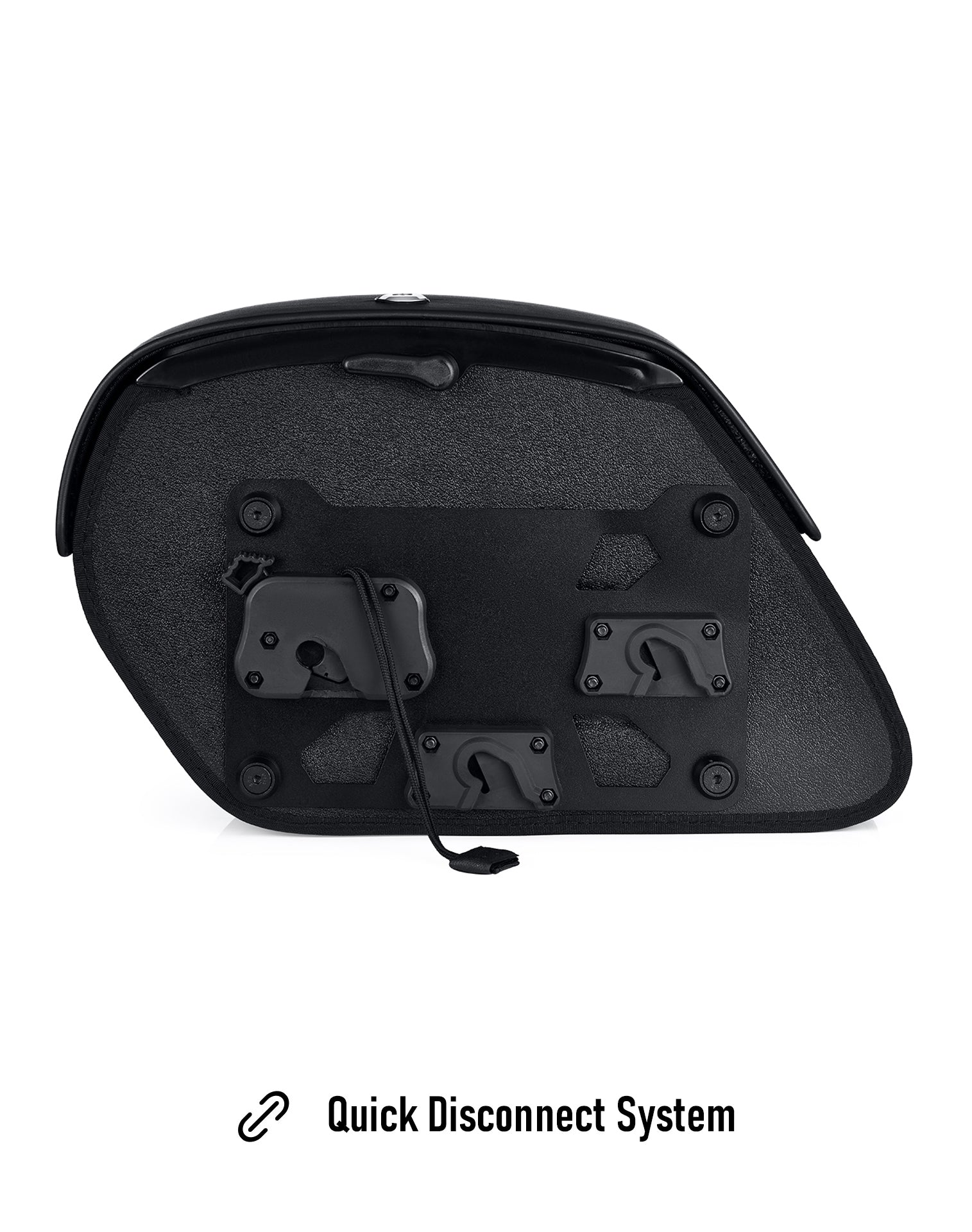 22L - Warrior Medium Quick-Mount Motorcycle Saddlebags For Harley Dyna Street Bob FXDB Quick Disconnect System