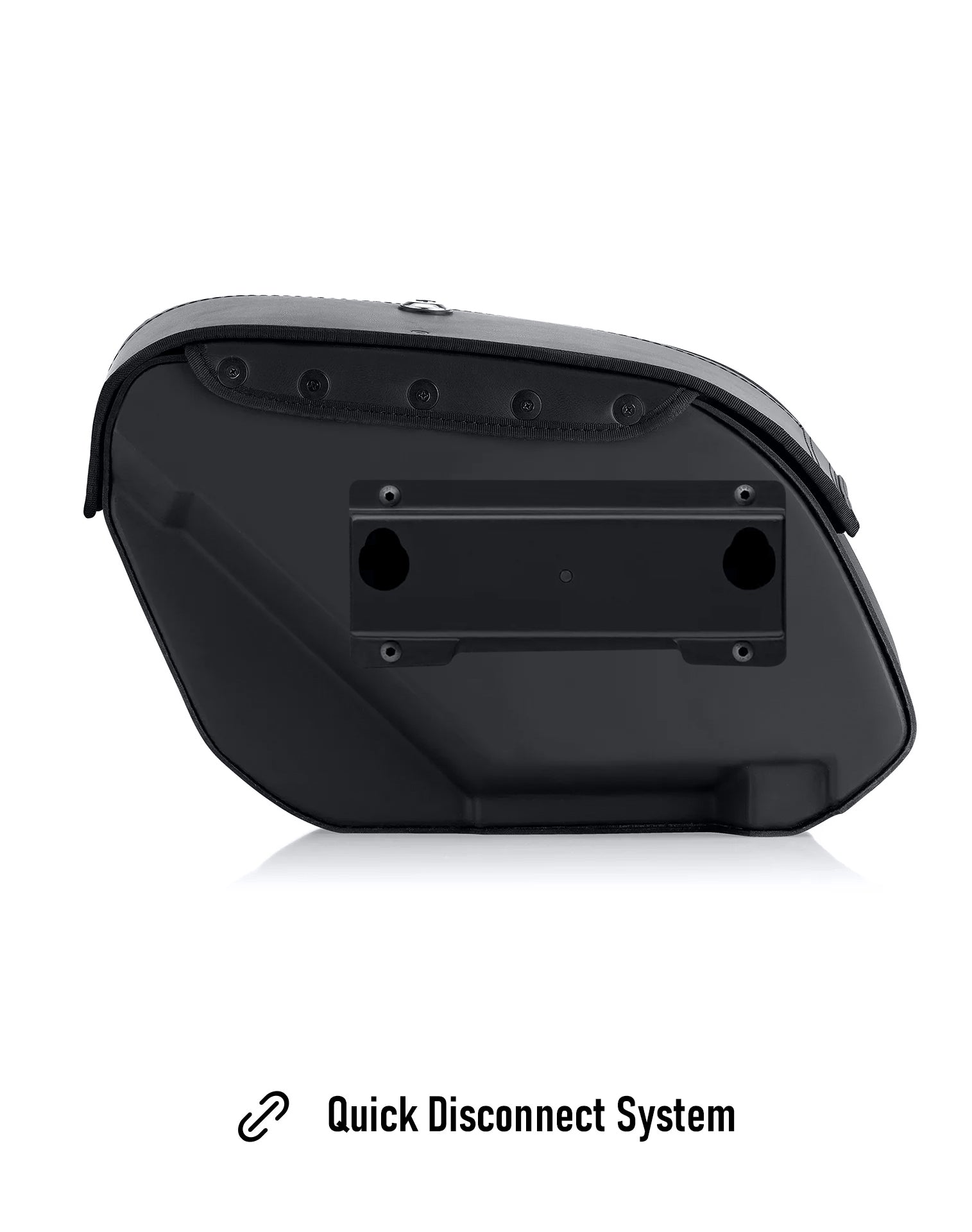 22L - Aegis Quick Mount Medium Shock Cutout Motorcycle Saddlebags for Harley Dyna Street Bob FXDB/I Quick Disconnect System