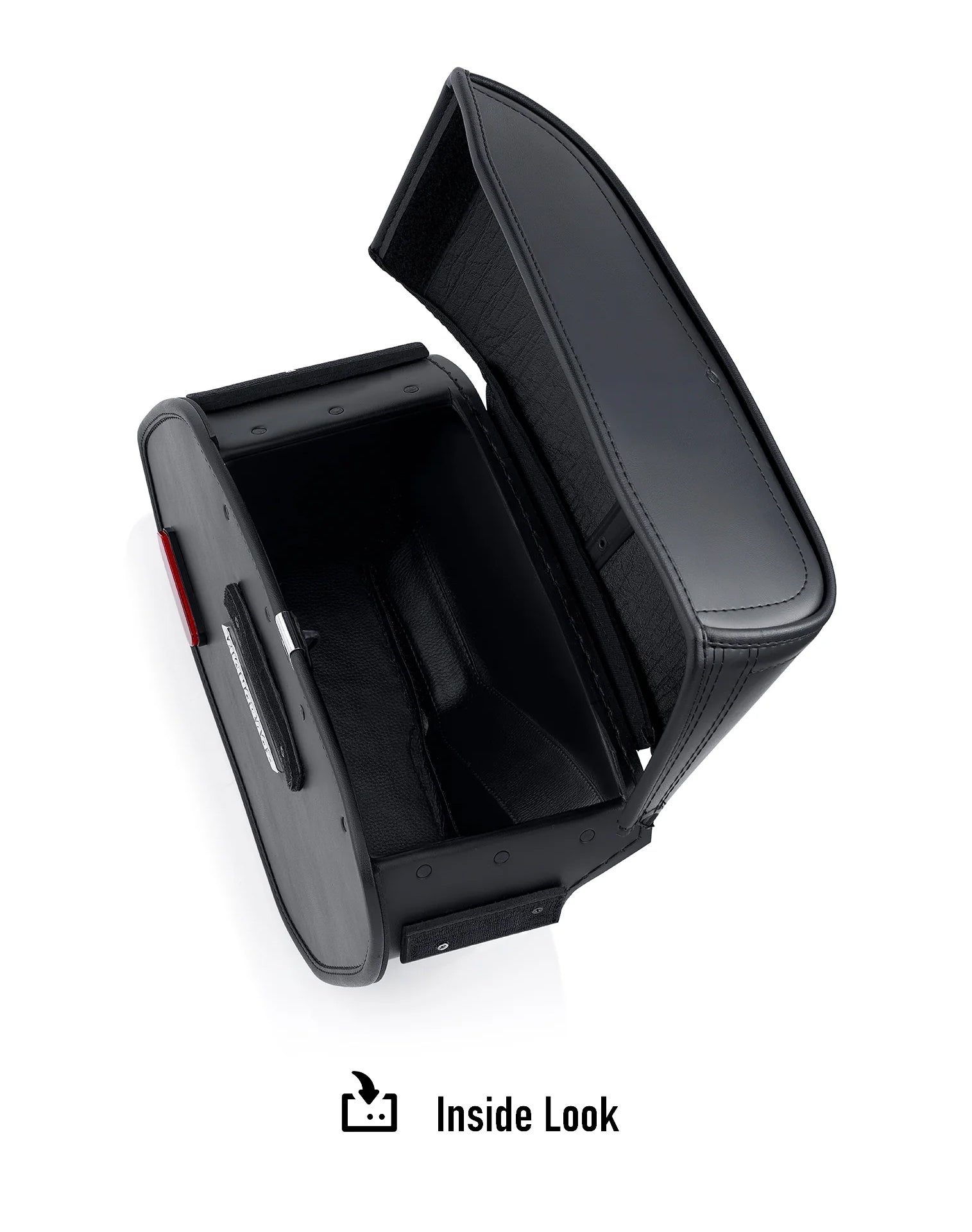 22L - Aegis Quick Mount Medium Shock Cutout Motorcycle Saddlebags for Harley Dyna Street Bob FXDB/I Inside Look