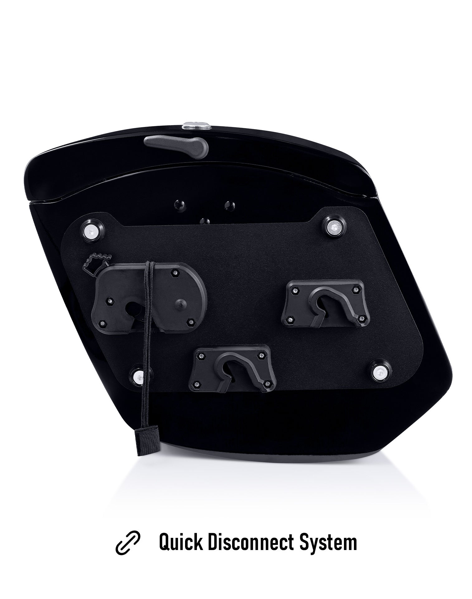24L - Ironclad Quick-Mount Medium Honda VTX 1300 C Painted Hard Saddlebags Quick Disconnect System
