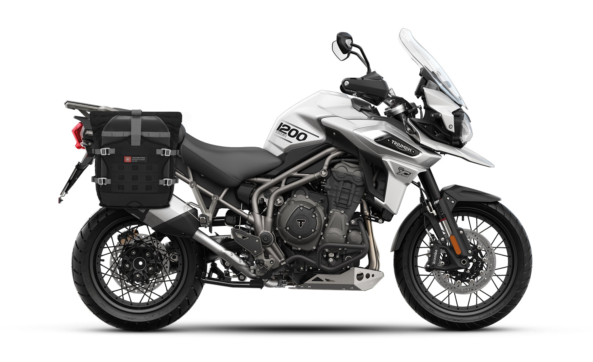 40L - Apex Triumph Tiger 1200 ADV Touring Panniers Bag on Bike @expand