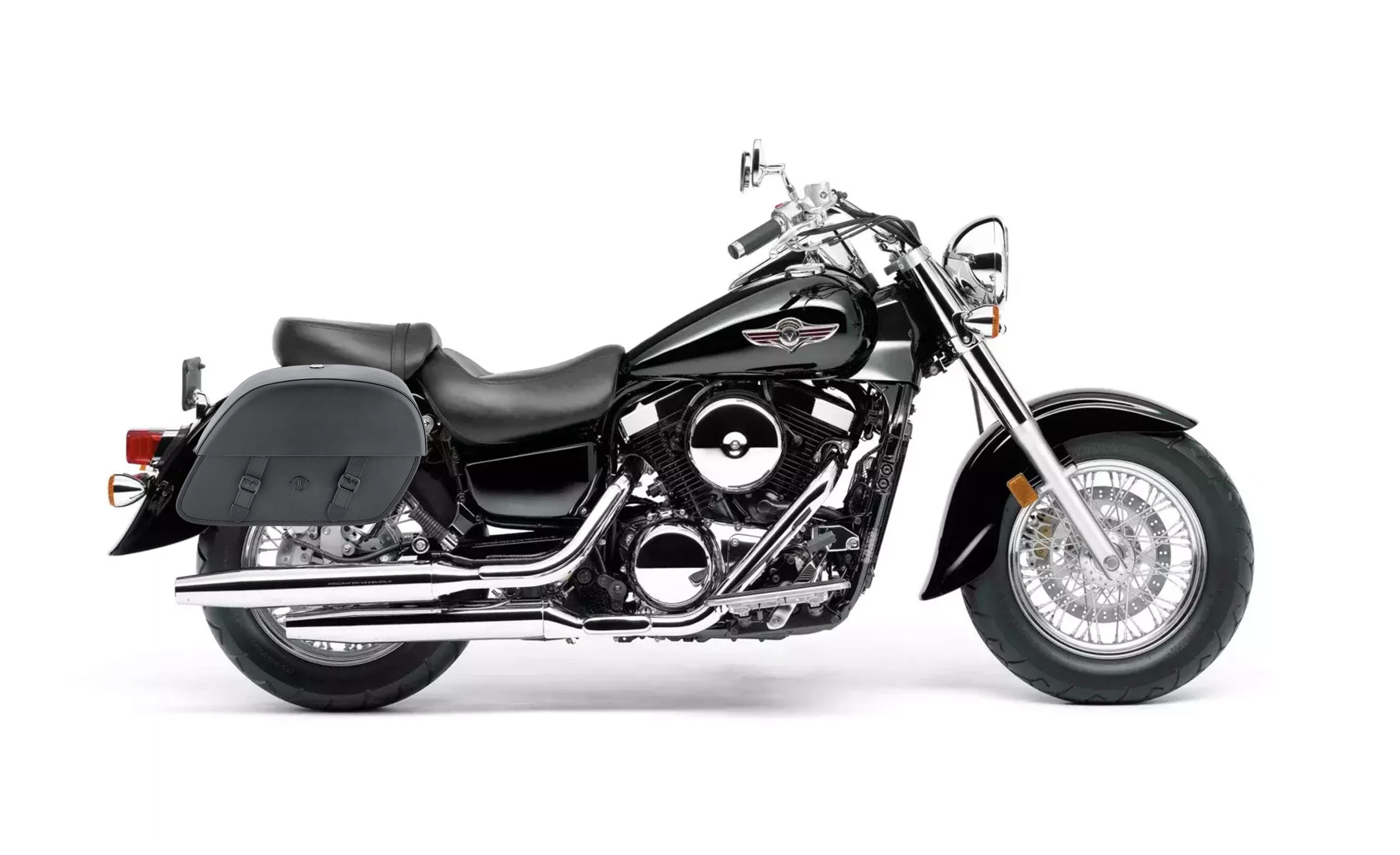 26L - Baelor Large Shock-Cutout Kawasaki Vulcan 1500 Classic VN1500 Motorcycle Saddlebags Bag on Bike @expand