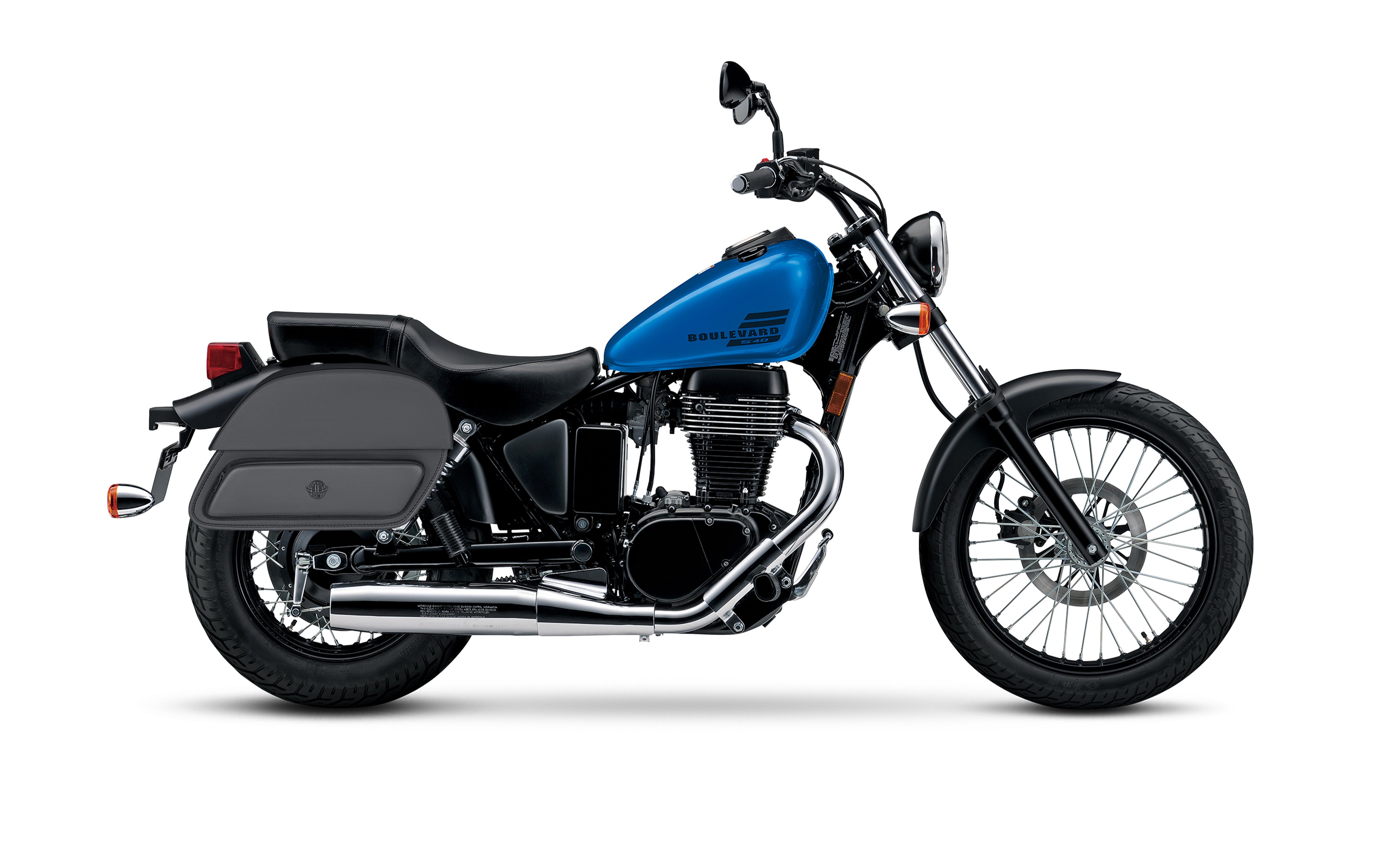 26L - Pantheon Large Shock Cutout Suzuki Boulevard S40 Savage LS650 Motorcycle Saddlebags Bag on Bike @expand