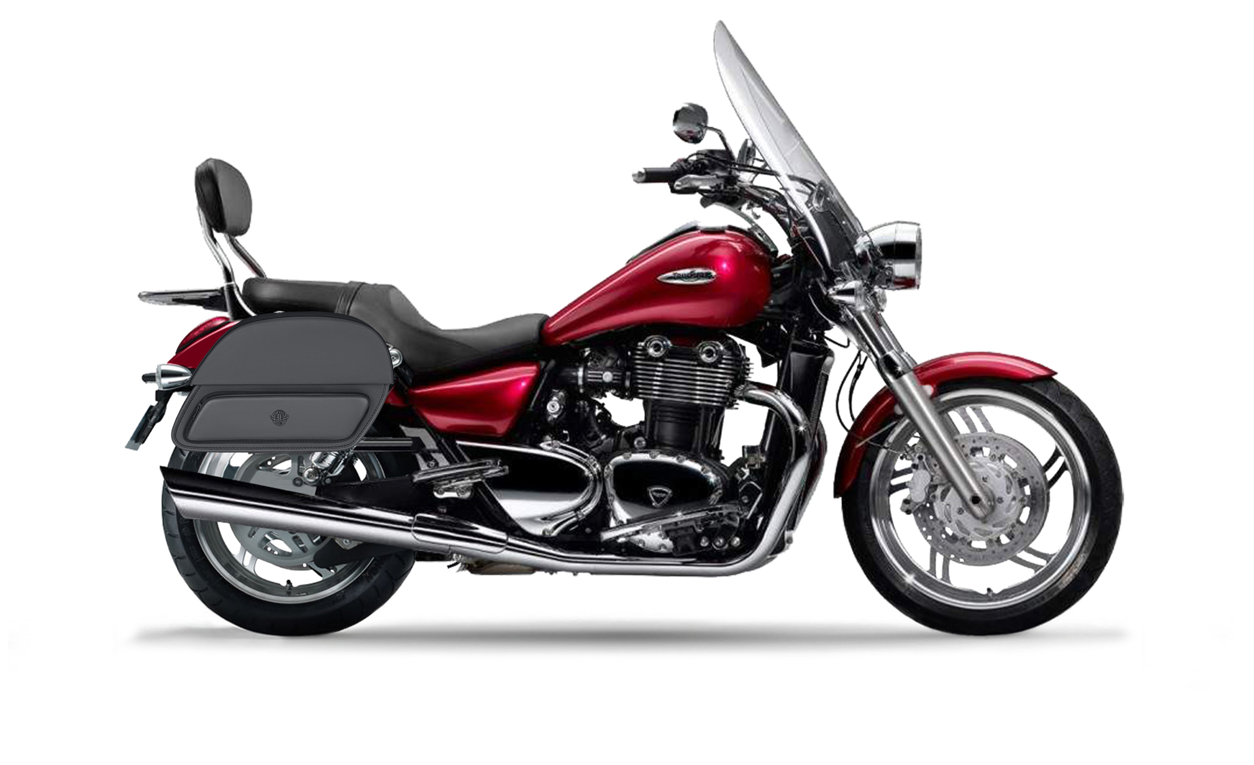 26L - Pantheon Large Shock Cutout Triumph Thunderbird SE Motorcycle Saddlebags Engineering Excellence @expand