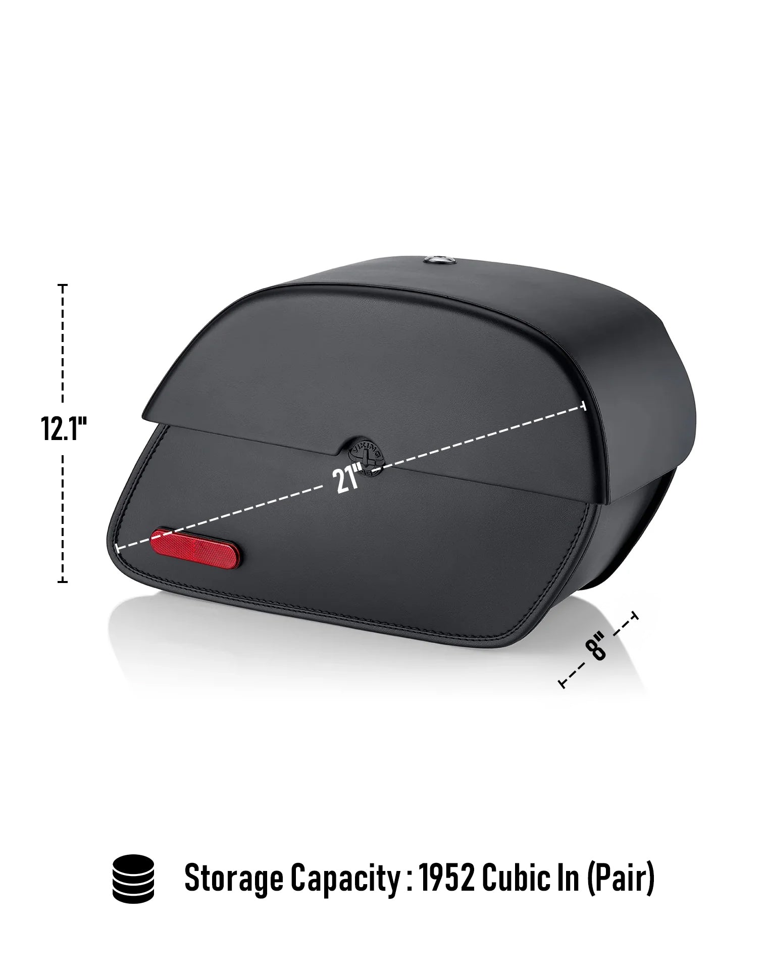 32L - Panzer Large Hard Mount Shock Cutout Hyosung Aquila GV 250 Saddlebags Storage Capacity